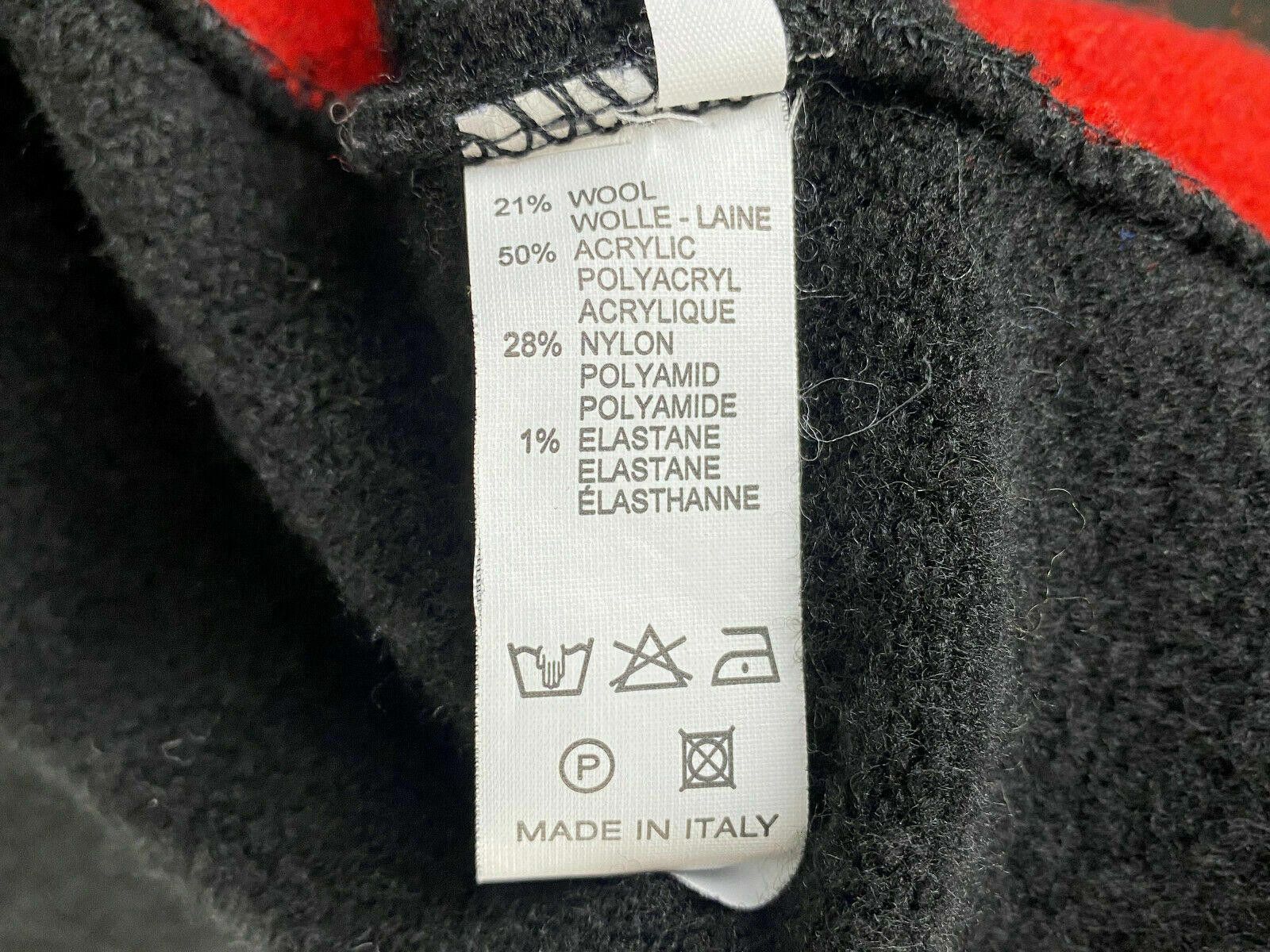 Designer Elisa Cavaleti Italia Black Red Stripe Wool Sweater XL / 4 Size XL / US 12-14 / IT 48-50 - 10 Thumbnail
