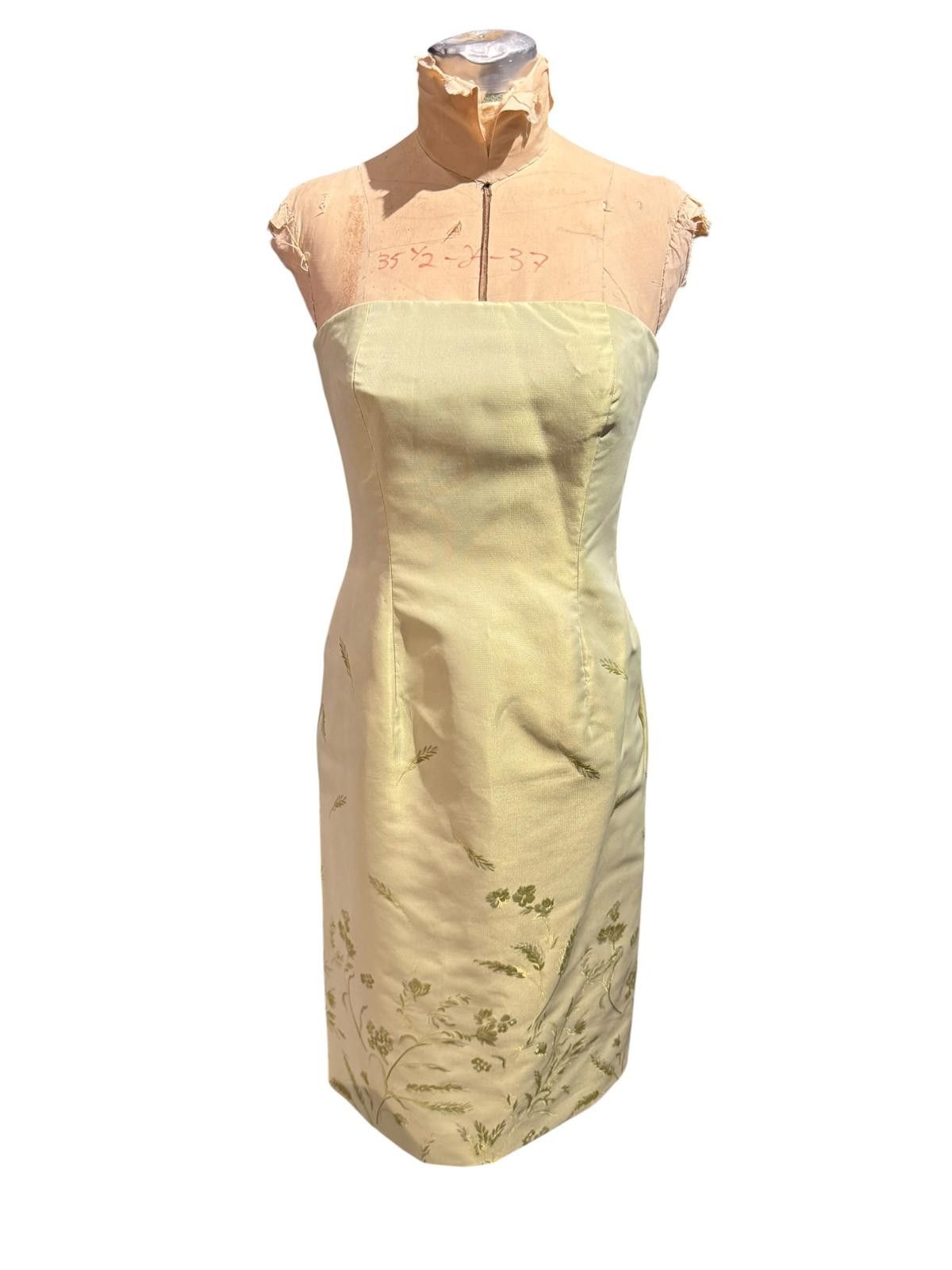 Oscar De La Renta Oscar de la Renta Vintage Embroidered Dress & Jacket Set Size M / US 6-8 / IT 42-44 - 2 Thumbnail