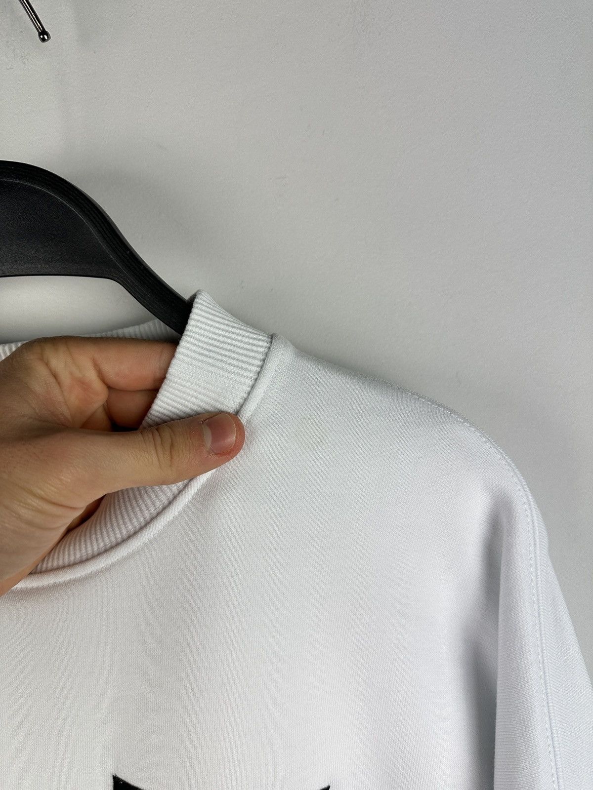 Versace × Versace Jeans Couture Versace Jeans Couture White Sweatshirt Reflective Logo Size US M / EU 48-50 / 2 - 14 Thumbnail