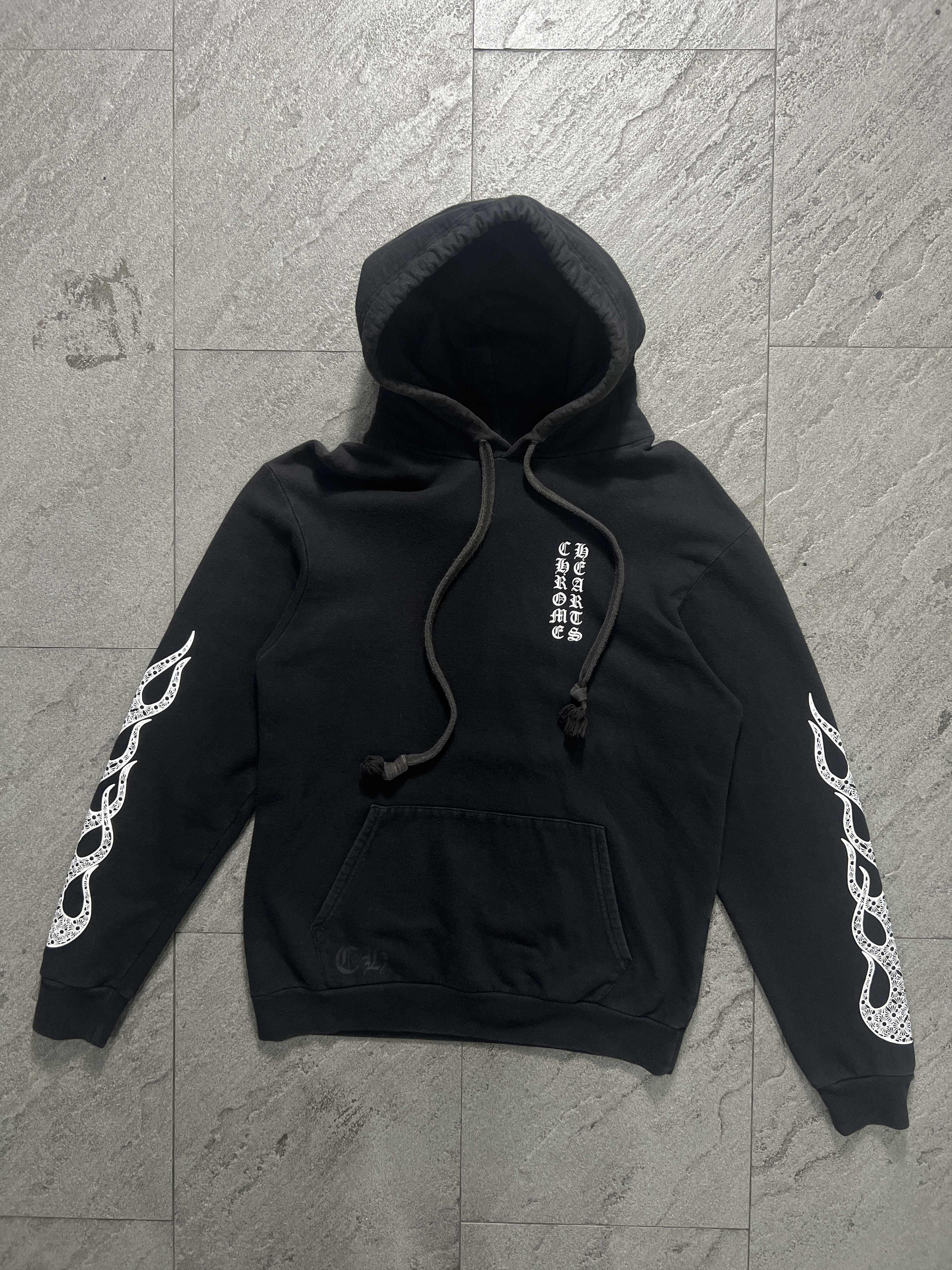 Chrome Hearts Chrome Hearts Flame Sleeve Hoodie Black M Size US M / EU 48-50 / 2 - 1 Thumbnail