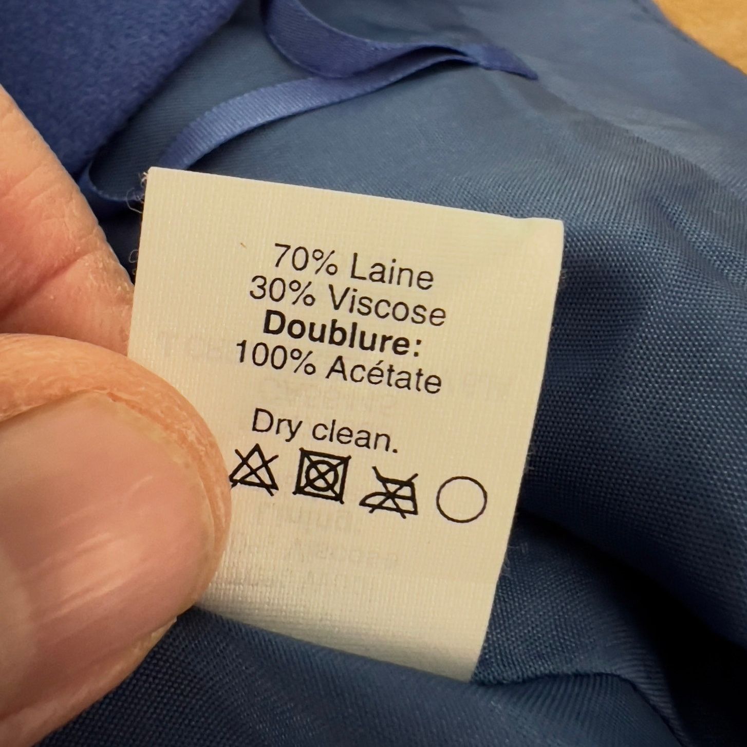 J.Crew J Crew Factory Pencil Skirt 0 Above Knee Wool Royal Blue Lin Size 25" / US 0 / IT 36 - 12 Thumbnail