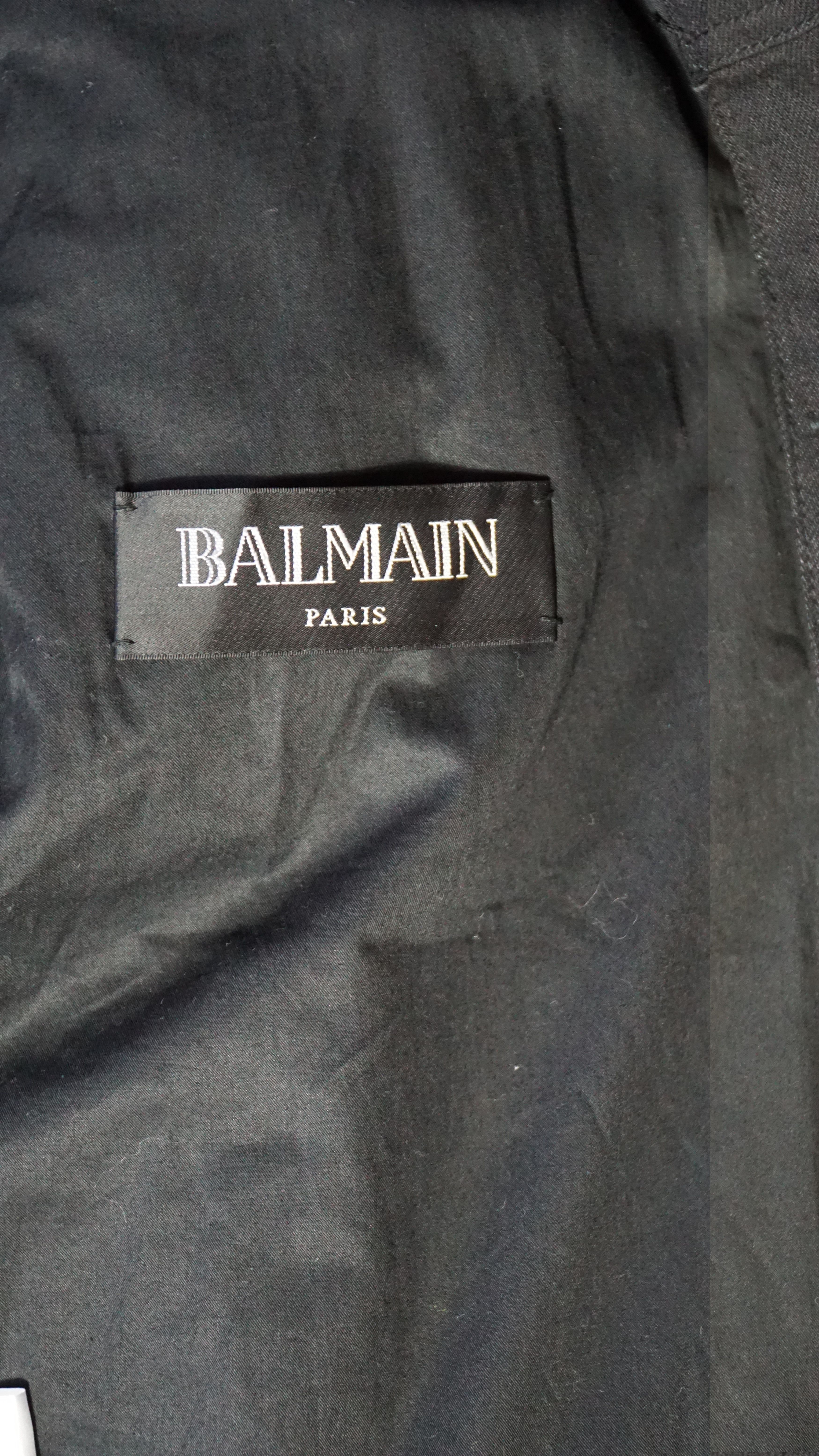 Balmain Balmain FW19 Sample Studded Denim Vest Size US M / EU 48-50 / 2 - 6 Thumbnail