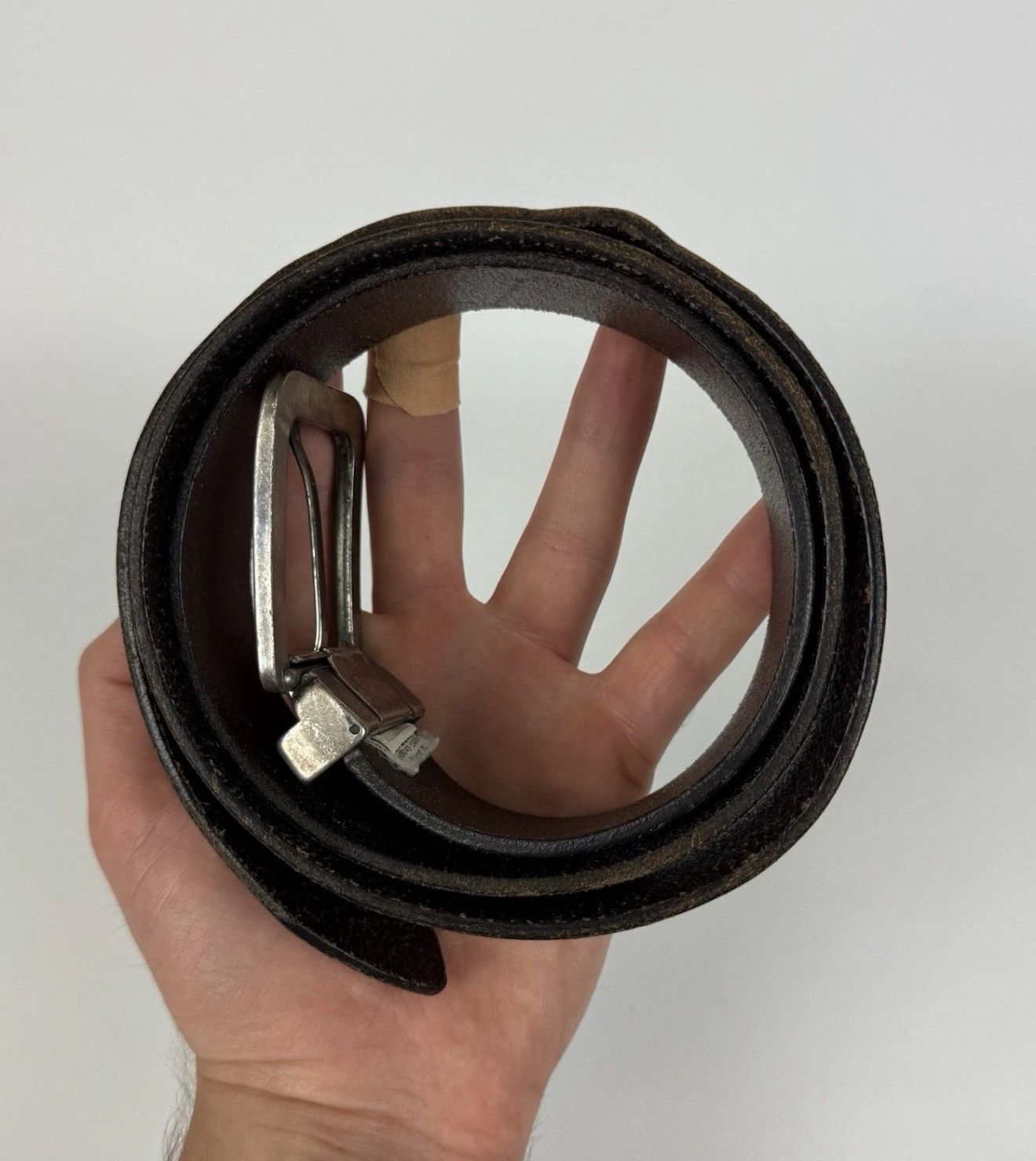Diesel Diesel 1978 Avant Garde Leather Metal Belt Men’s Brown Metal Size ONE SIZE - 10 Thumbnail
