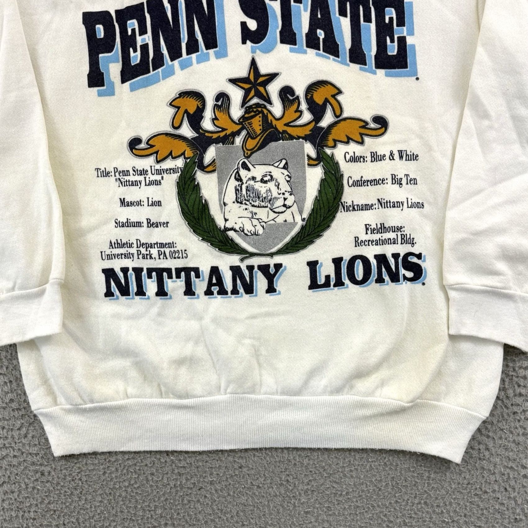 Penn VINTAGE Penn State Nittany Lions Sweatshirt Men’s Large 80s Football Sport USA Size US L / EU 52-54 / 3 - 2 Thumbnail