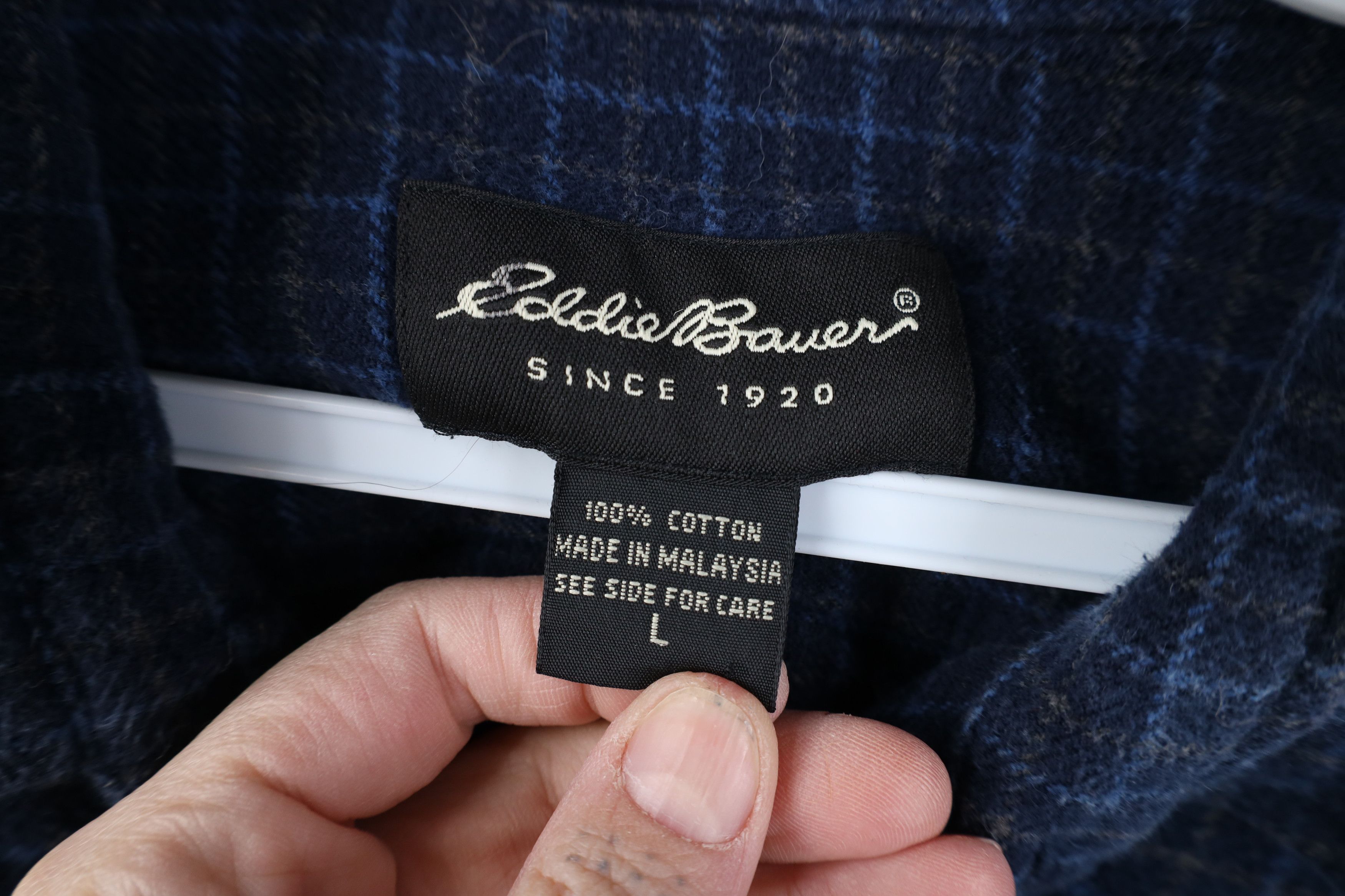 Eddie Bauer Vintage 90s Eddie Bauer Flannel Collared Button Shirt Plaid Size US L / EU 52-54 / 3 - 6 Thumbnail