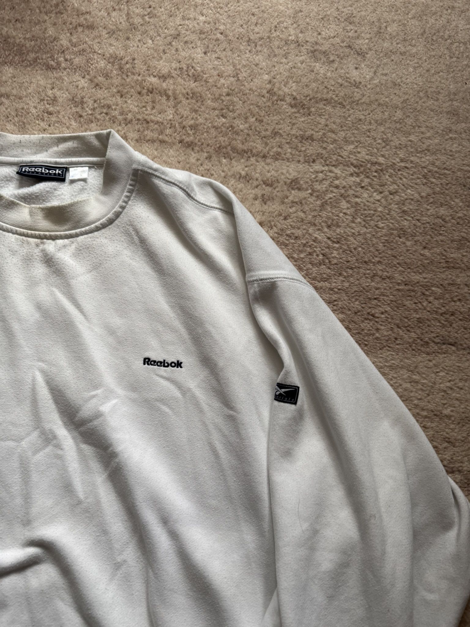 Reebok Reebok vintage crewneck white boxy spellout XXL Size US XXL / EU 58 / 5 - 2 Thumbnail