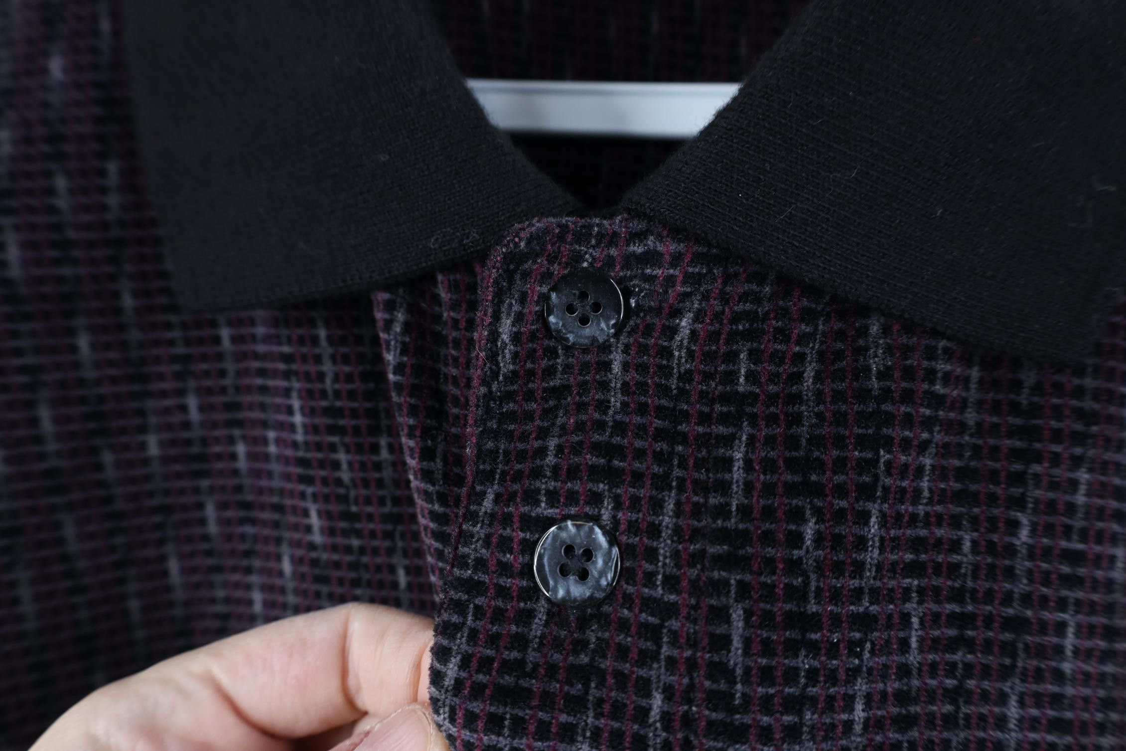 Vintage Vintage 90s Streetwear Velour Long Sleeve Rugby Polo Shirt Size US XL / EU 56 / 4 - 6 Thumbnail