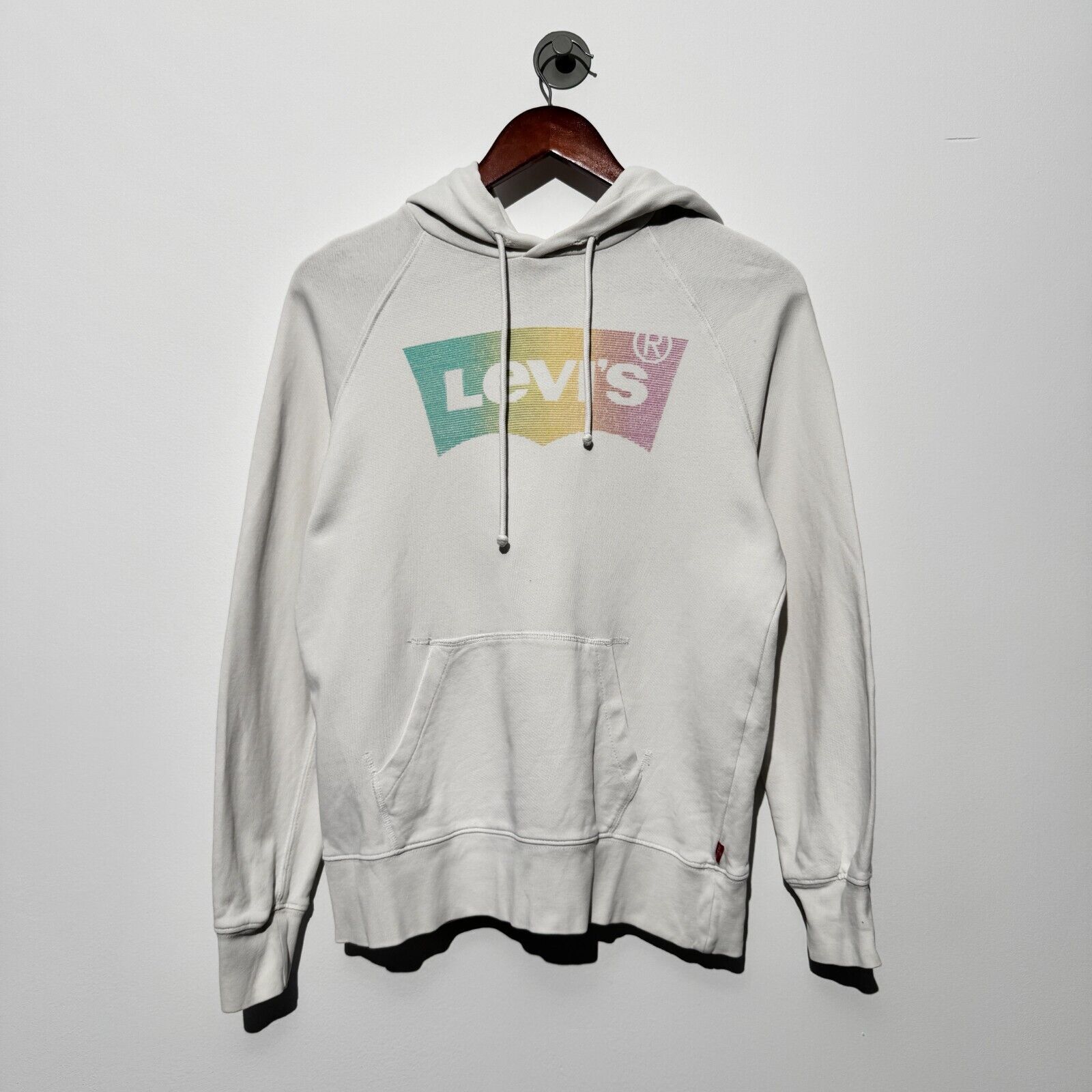 Levi's Levis Unisex White Cotton Hoodie Size XXS Washed 90s Faded Size US M / EU 48-50 / 2 - 1 Thumbnail