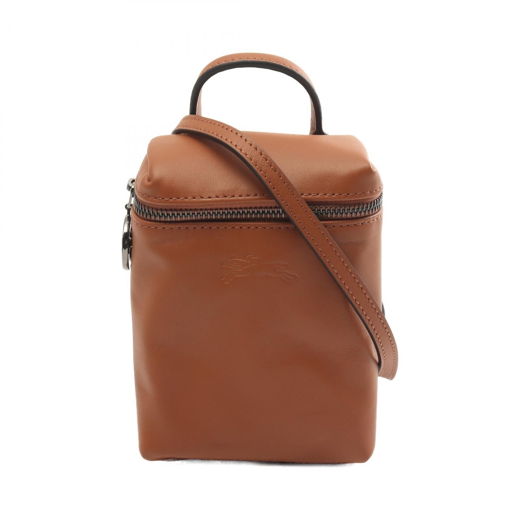 Longchamp Longchamp Le Preage Extra Xs Crossbody Bag Shoulder Leather Brown Size ONE SIZE - 1 Thumbnail