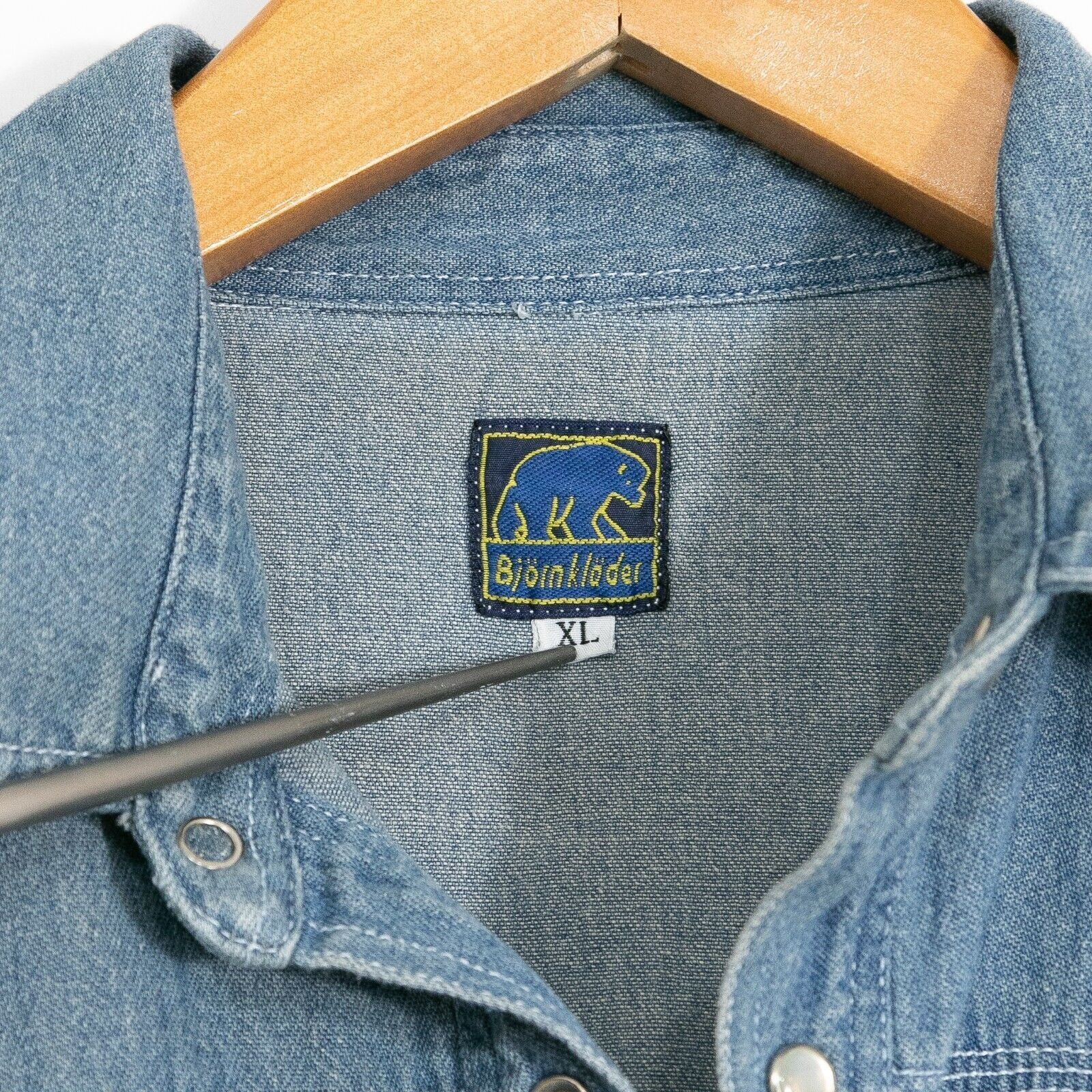 Vintage Vintage Pearl Snap Denim Button Up Shirt XL - Long Sleeve Size US XL / EU 56 / 4 - 4 Thumbnail