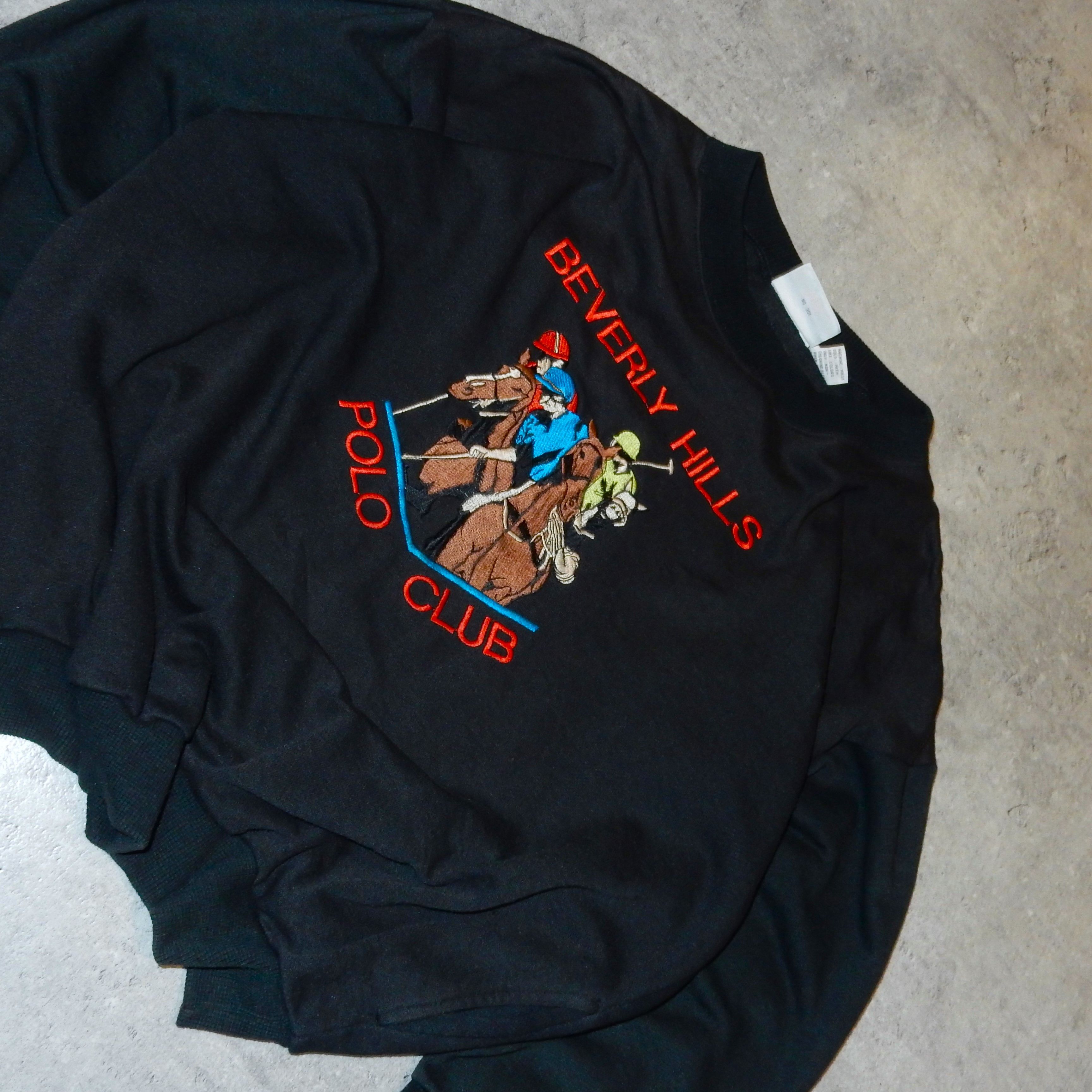 Beverly Hills Polo Club × Vintage Beverly Hills Polo Club vintage black sweatshirt - M Size US M / EU 48-50 / 2 - 3 Thumbnail