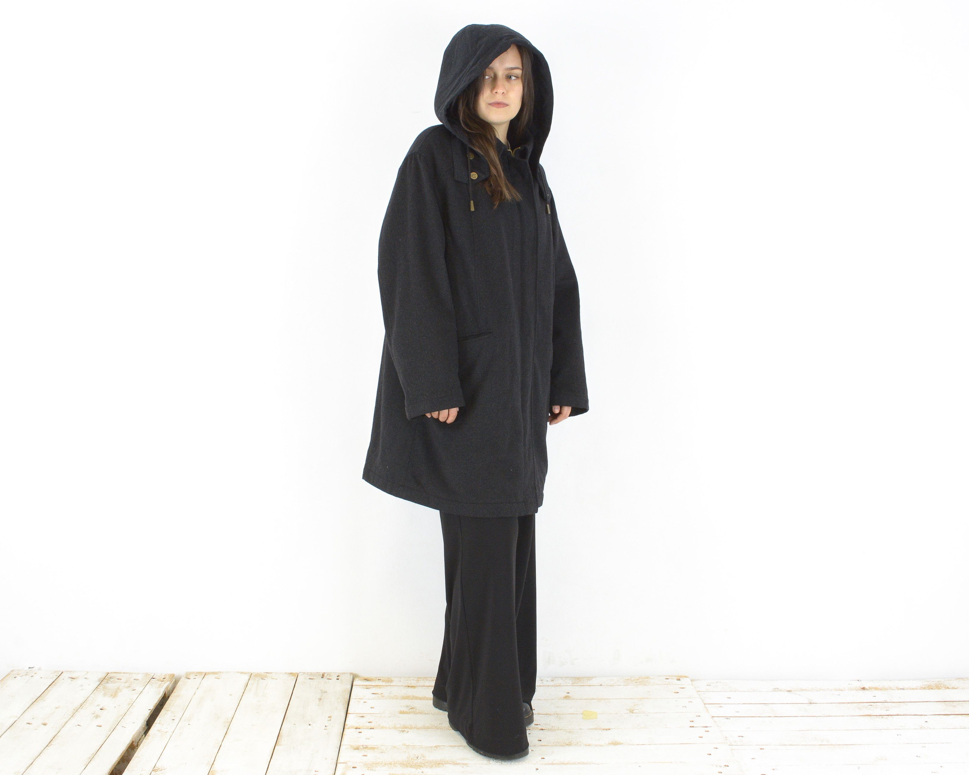 Goretex × Vintage LODEN FREY Goretex M/L Hooded Coat Parka Wool Winter Jacket Size M / US 6-8 / IT 42-44 - 3 Thumbnail