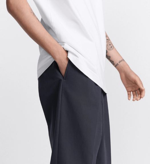 Dior o1w1db11225 493C10 Charm Pant in Navy Blue Size US 32 / EU 48 - 6 Thumbnail