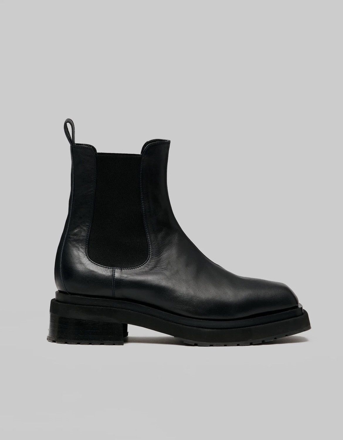 image of Eckhaus Latta Mike Boots Leather 40It in Black, Men's (Size 10)