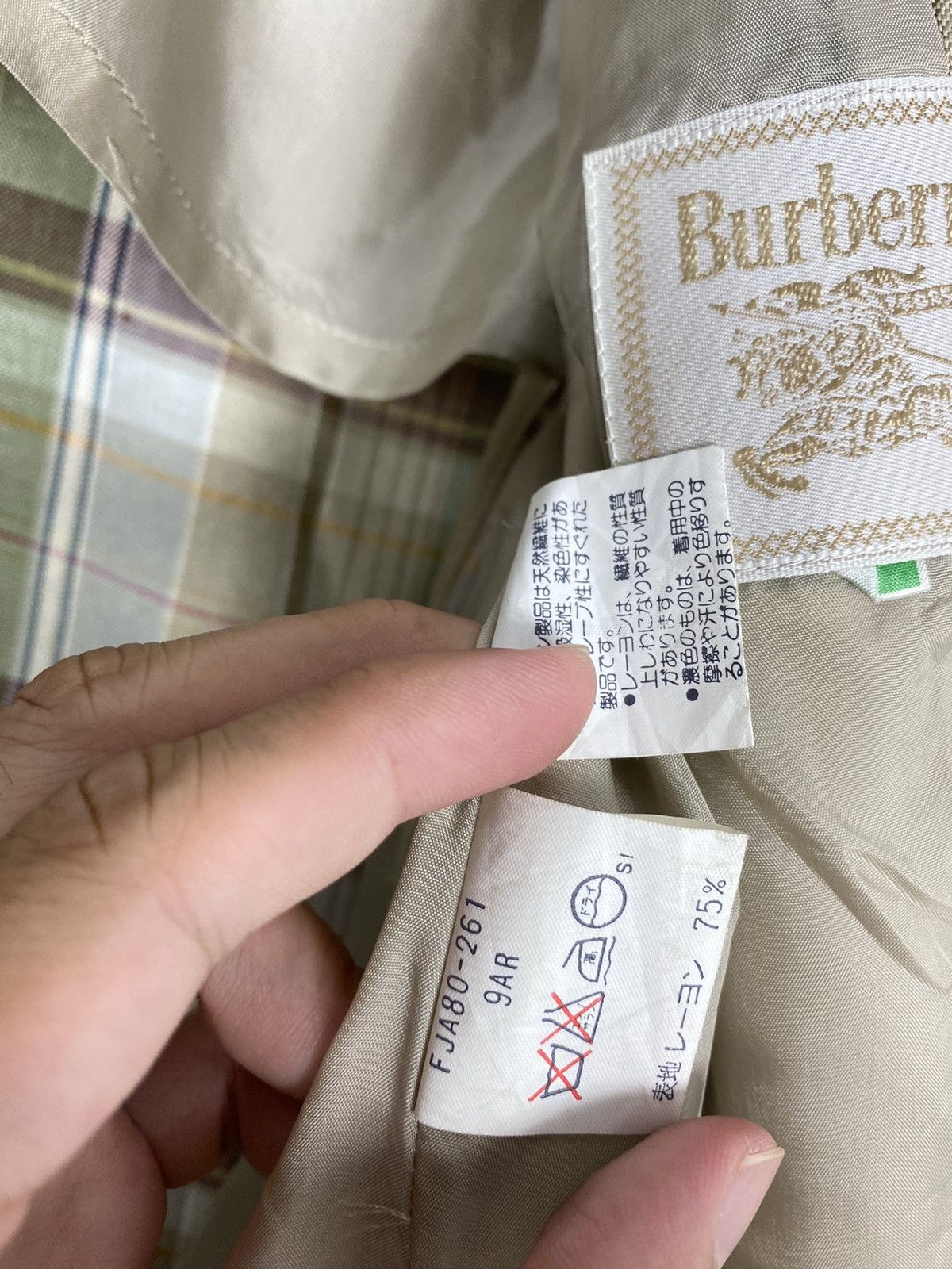 Burberry Rare‼️ Vintage Burberrys Coat Blazer Tartan Size M / US 6-8 / IT 42-44 - 8 Thumbnail