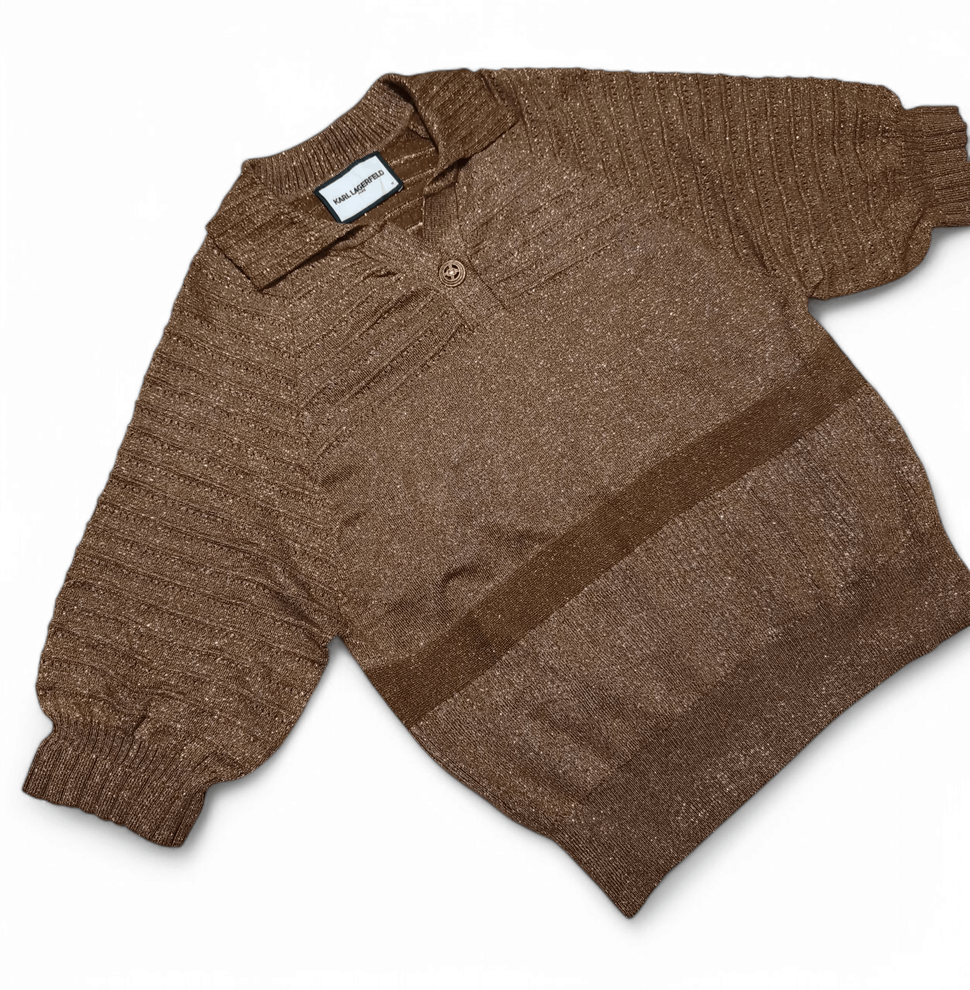 Karl Lagerfeld Vintage KARL LAGERFELD Women's Knit Viscose Sweater Blouse Size L / US 10 / IT 46 - 5 Thumbnail
