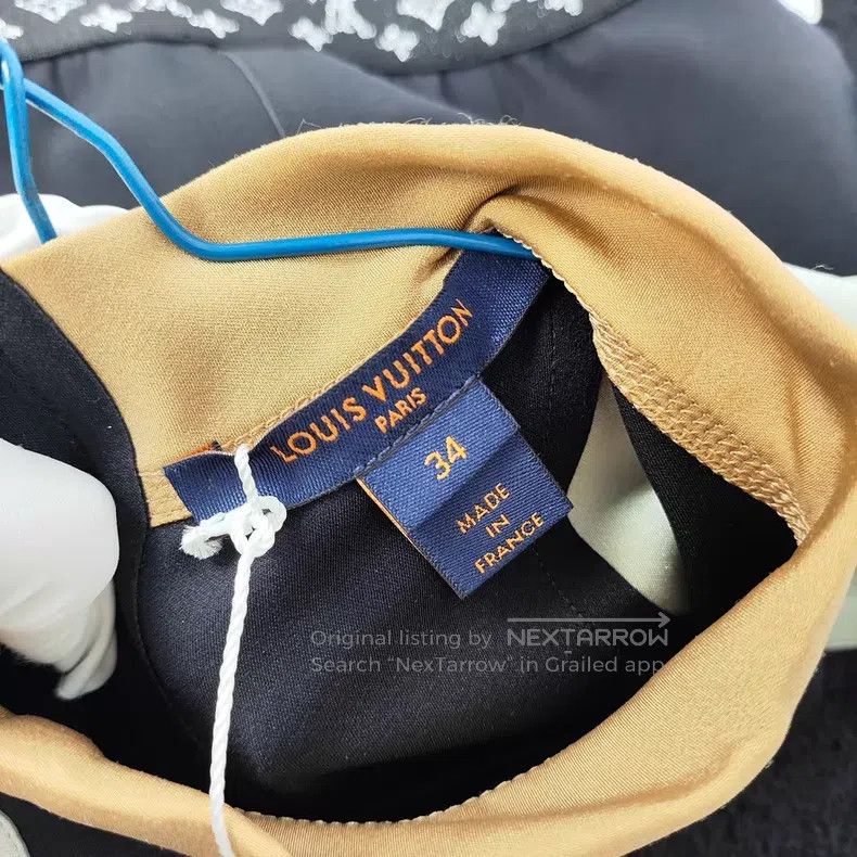 Louis Vuitton Louis Vuitton Black and blue color-block logo print elasti Size XXS / US 00 / IT 34 - 3 Thumbnail