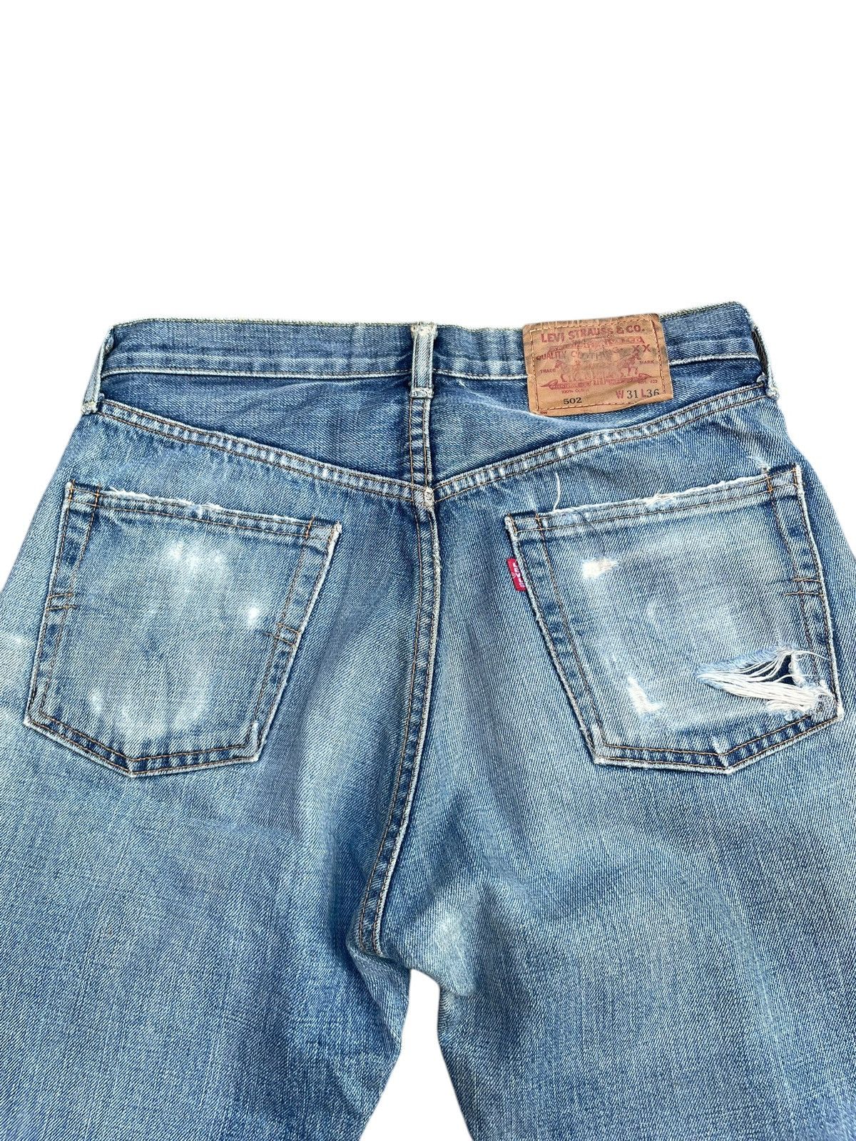 Levi's Vintage Levi’s 502XX Selvedge Distressed Size US 31 - 13 Thumbnail