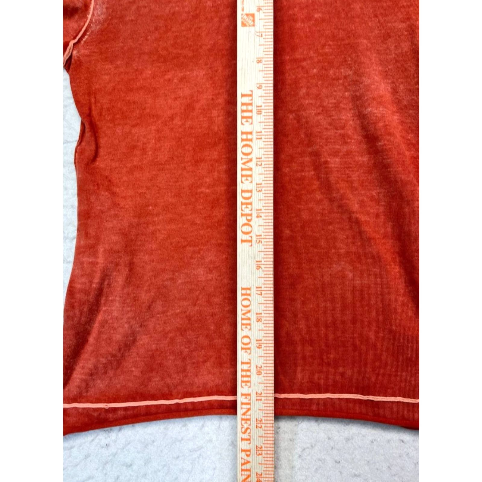 Tommy Bahama Tommy Bahama Relax Shirt Women XS Orange Long Sleeve Crew Neck 100% Cotton Size XS / US 0-2 / IT 36-38 - 5 Thumbnail
