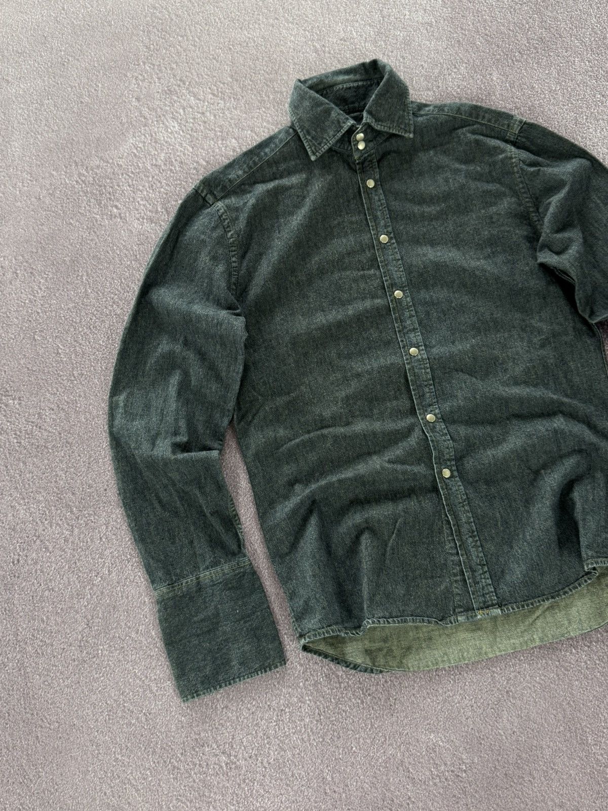 Burberry Burberry 00’s Luxury Denim Button Up Shirt Size US M / EU 48-50 / 2 - 4 Thumbnail