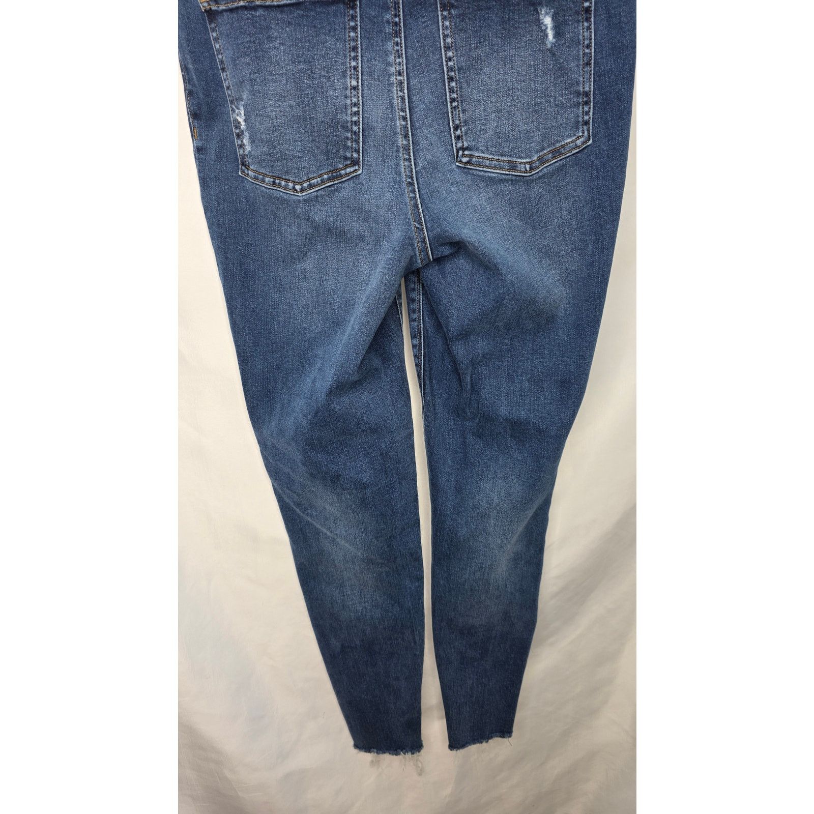 Spanx Spanx Raw Hem Jeans Medium Distressed Skinny Pull On Size 29" - 13 Thumbnail