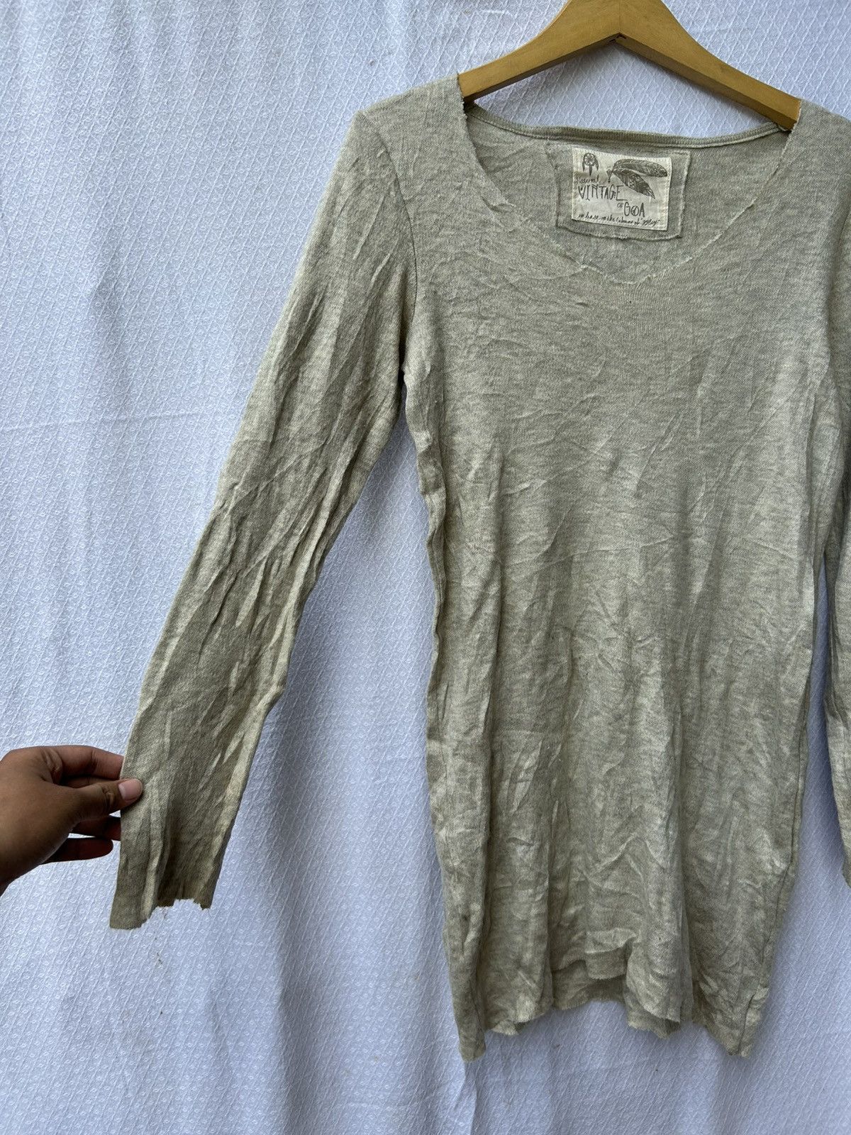 If Six Was Nine × Japanese Brand × Le Grande Bleu (L.G.B.) GOA mohair knitted natural vintage sweater style Size US S / EU 44-46 / 1 - 3 Thumbnail