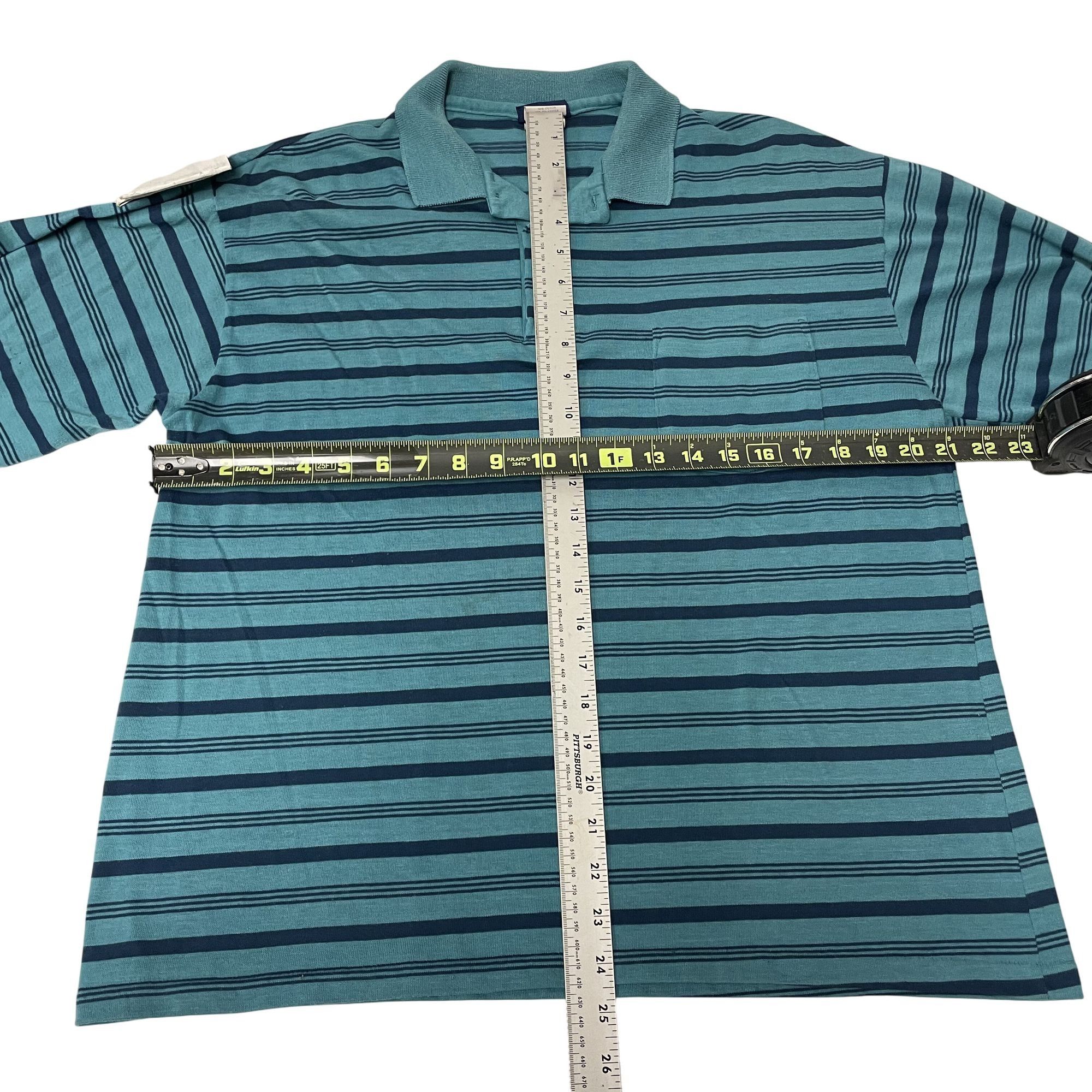 Puritan Vtg Puritan STRIPE Long Sleeve POLO SURFER Shirt Size US M / EU 48-50 / 2 - 6 Thumbnail