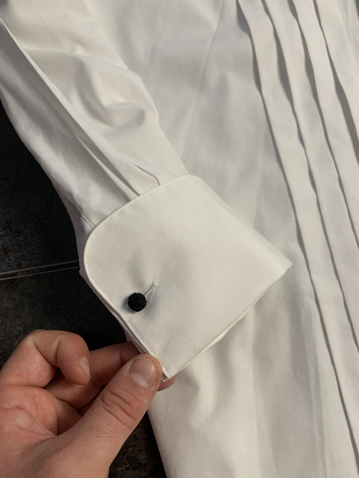 Vintage × Yves Saint Laurent Vintage YVES SAINT LAURENT White button Shirt Hong Kong Size US L / EU 52-54 / 3 - 5 Thumbnail