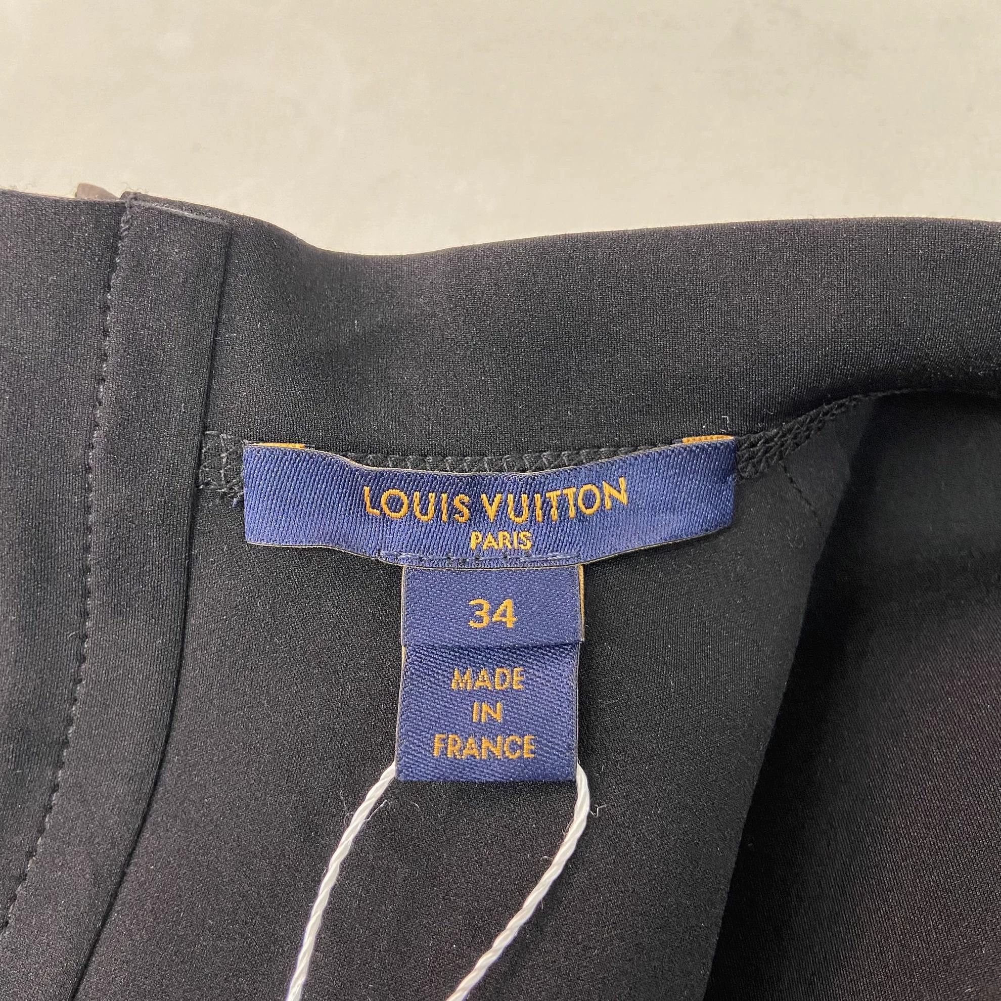Louis Vuitton Louis Vuitton black waist-cinched dress size 34 Size XS / US 0-2 / IT 36-38 - 7 Thumbnail
