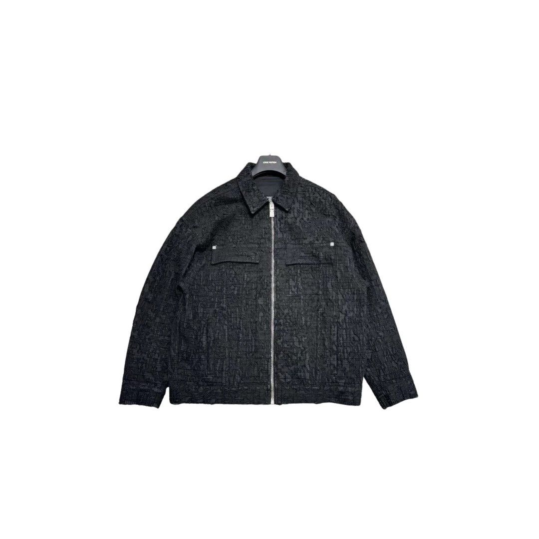 image of Givenchy Boro Denim Jacket in Black, Men's (Size Large)