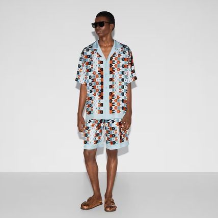Gucci o1mt1gz0226 Printed Cotton Shirt in Multicolor Size US S / EU 44-46 / 1 - 7 Thumbnail