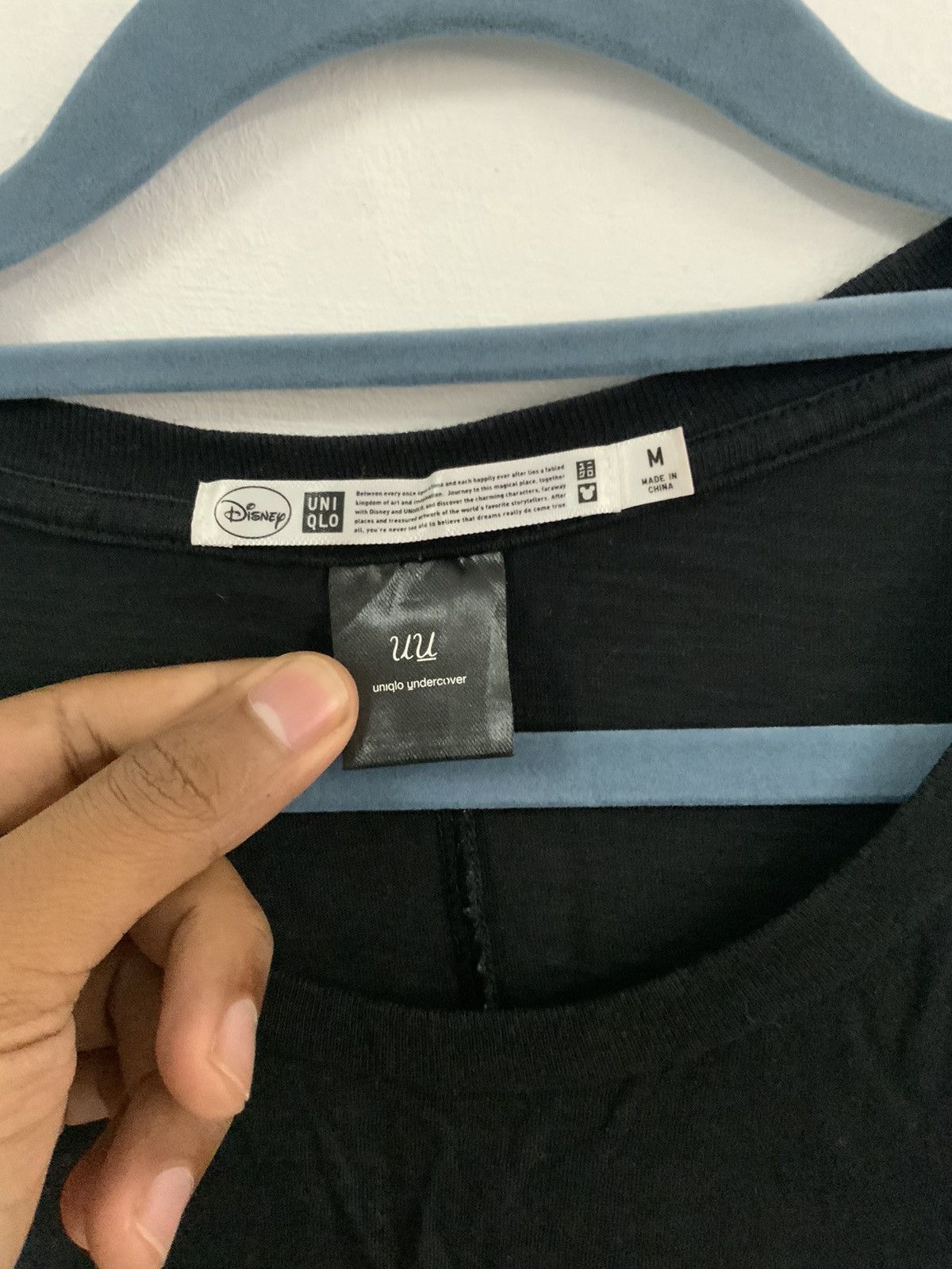 Undercover × Uniqlo Uniqlo Undercover Mickey Mouse Black Tee Size US M / EU 48-50 / 2 - 9 Thumbnail