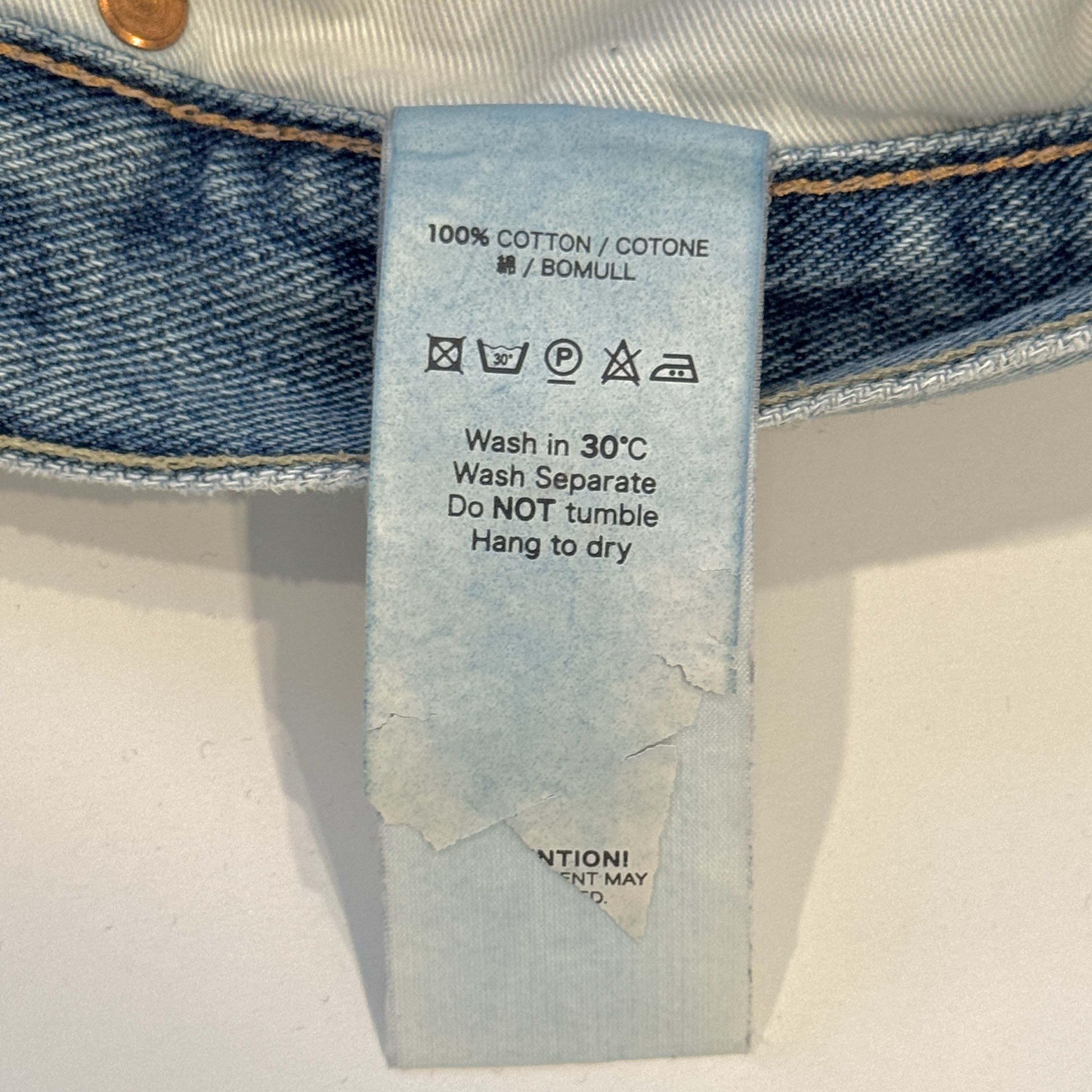 Our Legacy Our Legacy 2nd Cut Denim Jeans 31x32 Light Wash Size US 31 - 6 Thumbnail