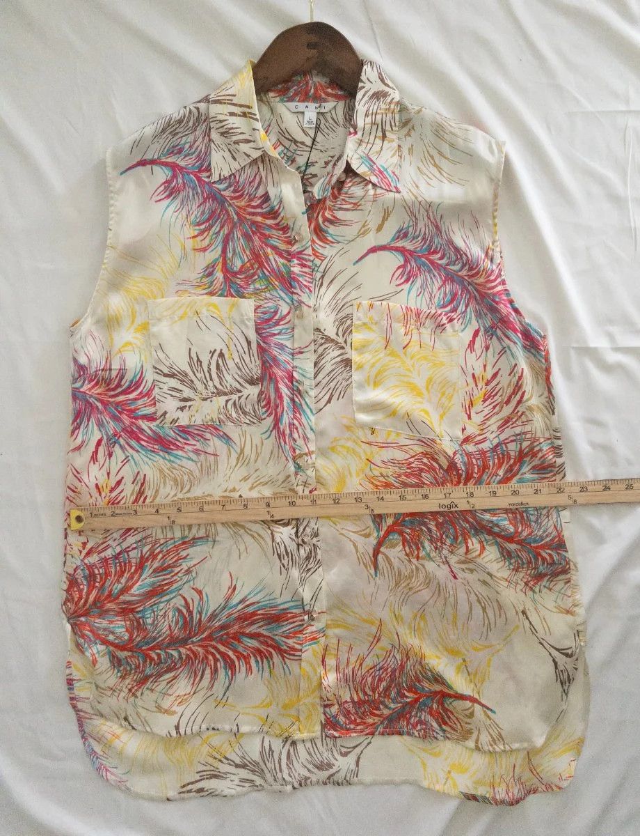 Other CAbi — Blouse | 100% Silk · Sz L Size L / US 10 / IT 46 - 6 Thumbnail
