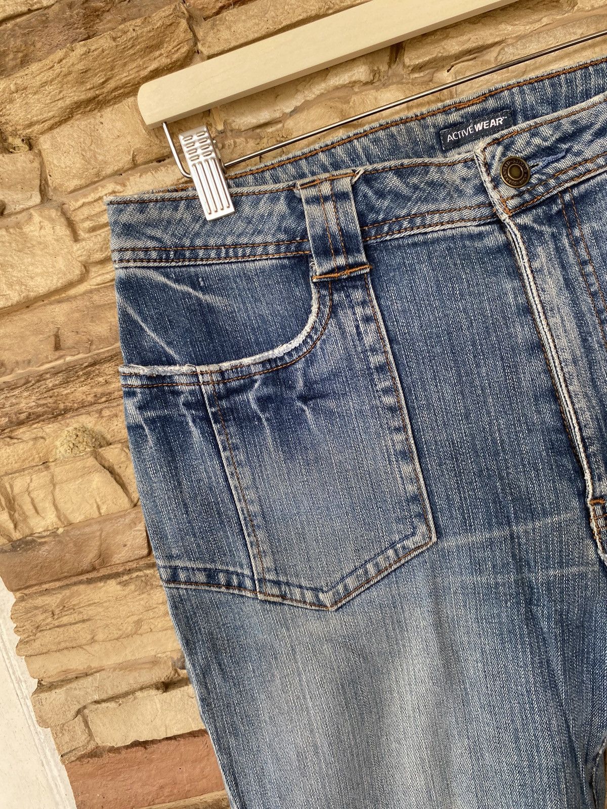 Japanese Brand 💥 Rare Flare Activewear Bootcut Jeans Size US 33 - 7 Thumbnail