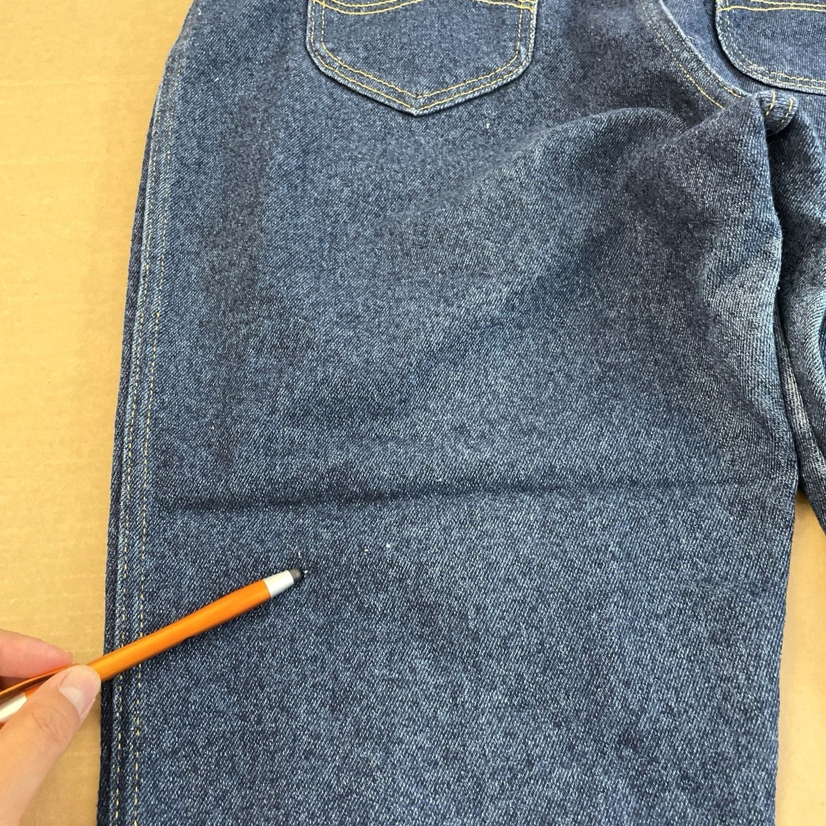 Lee VINTAGE Lee Jeans Womens 36 X 28 Blue High Rise Wide Leg USA 90s Y2K Ladies Size 40" / US 18 - 6 Thumbnail