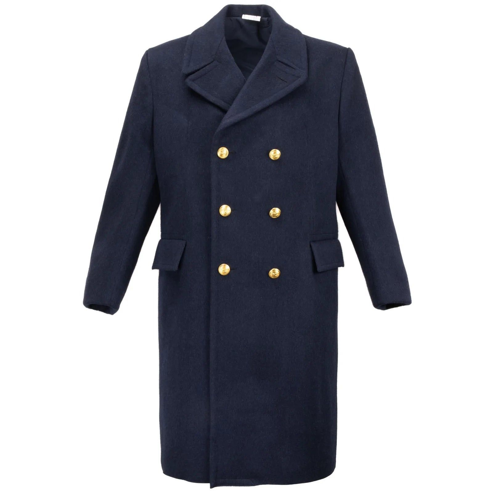 Vintage Aeronautica Militare Officer's Wool Blue Overcoat Size US L / EU 52-54 / 3 - 6 Thumbnail