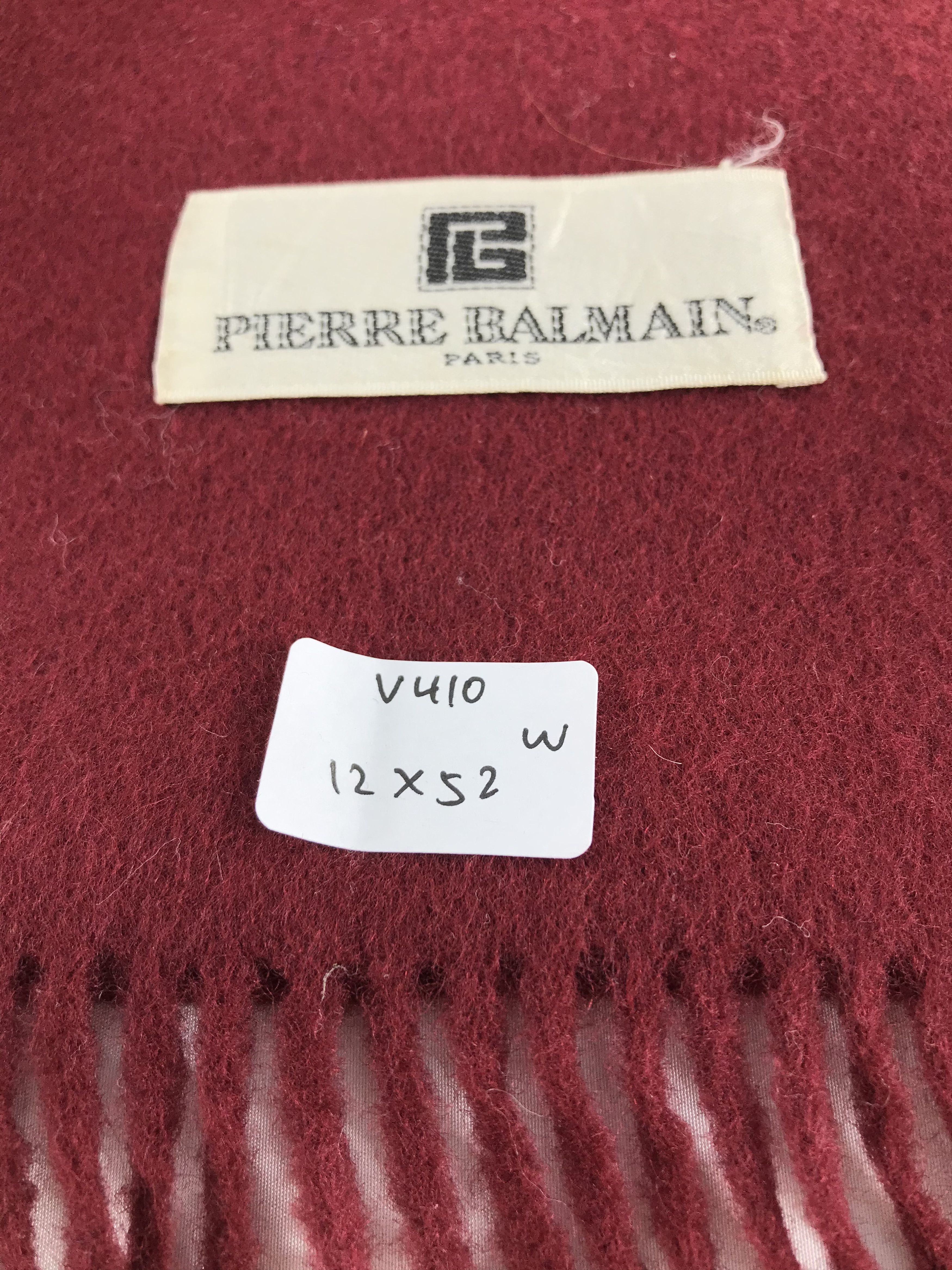 Pierre Balmain Pierre Balmain Wool Scarf Muffler V410 Size ONE SIZE - 6 Thumbnail