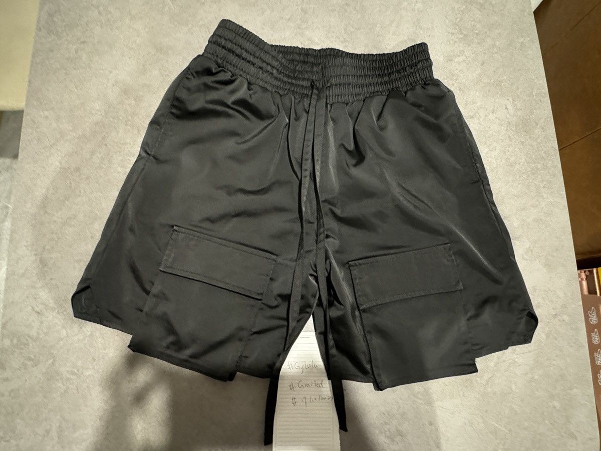 Arno De France Black silk short cargo short