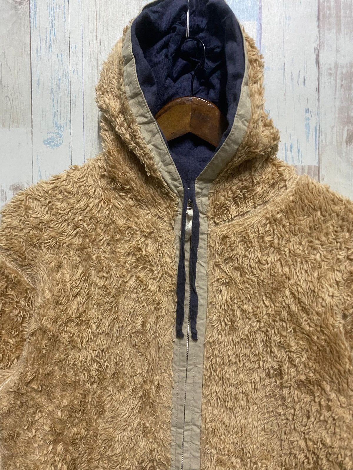 45rpm × Japanese Brand × Vintage Vintage 45rpm Indigo Sherpa Hoodie Zip Up Size S / US 4 / IT 40 - 5 Thumbnail