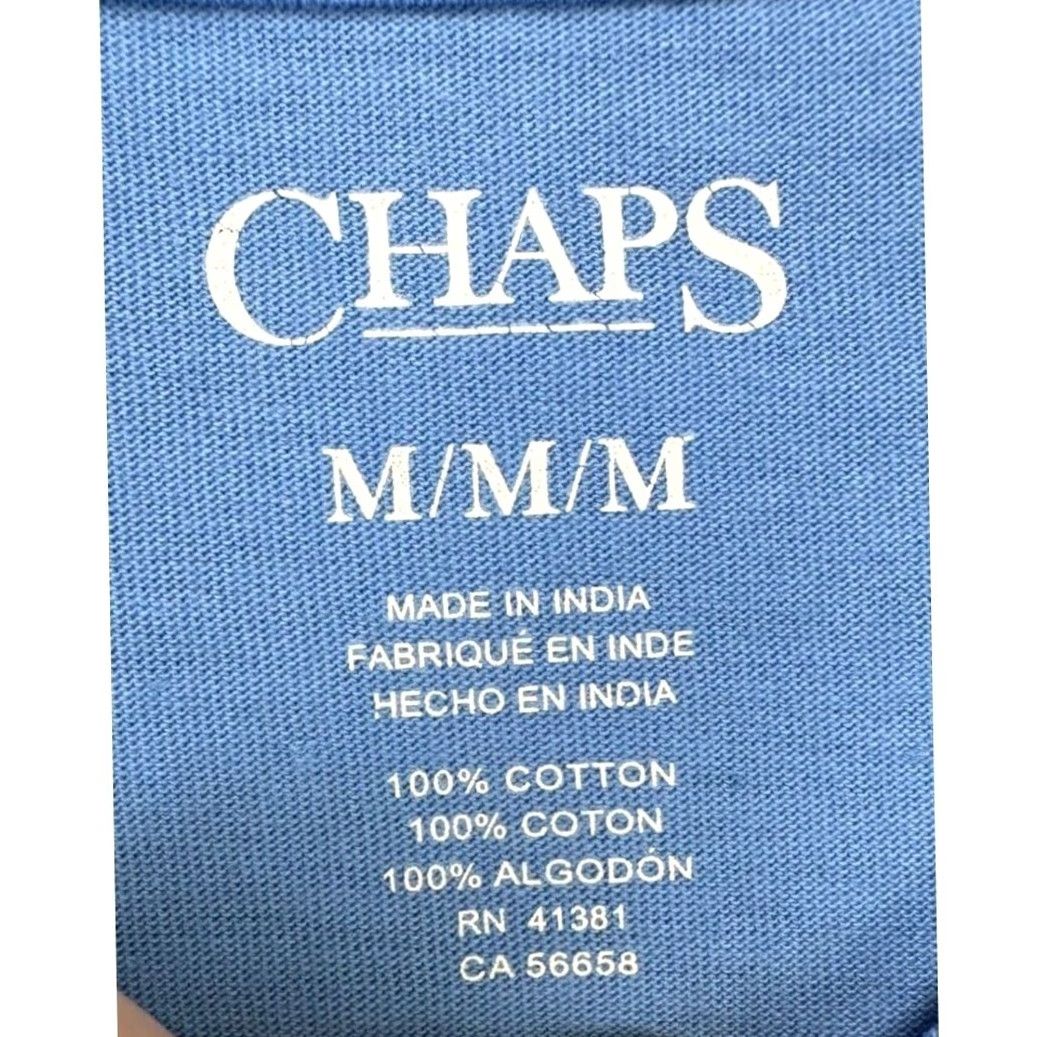 Chaps Chaps USA Flag T-Shirt Mens M Blue Short Sleeve Crew Neck Graphic Print Patriotic USA Flag Tee Size US M / EU 48-50 / 2 - 6 Thumbnail