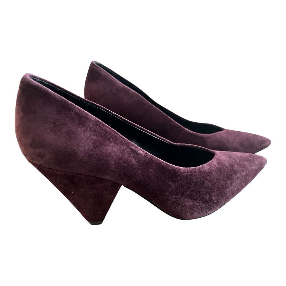 Rebecca Minkoff Rebecca Minkoff Zuria Suede Pumps Blackberry Size 8M NIB Size US 8 / IT 38 - 3 Thumbnail