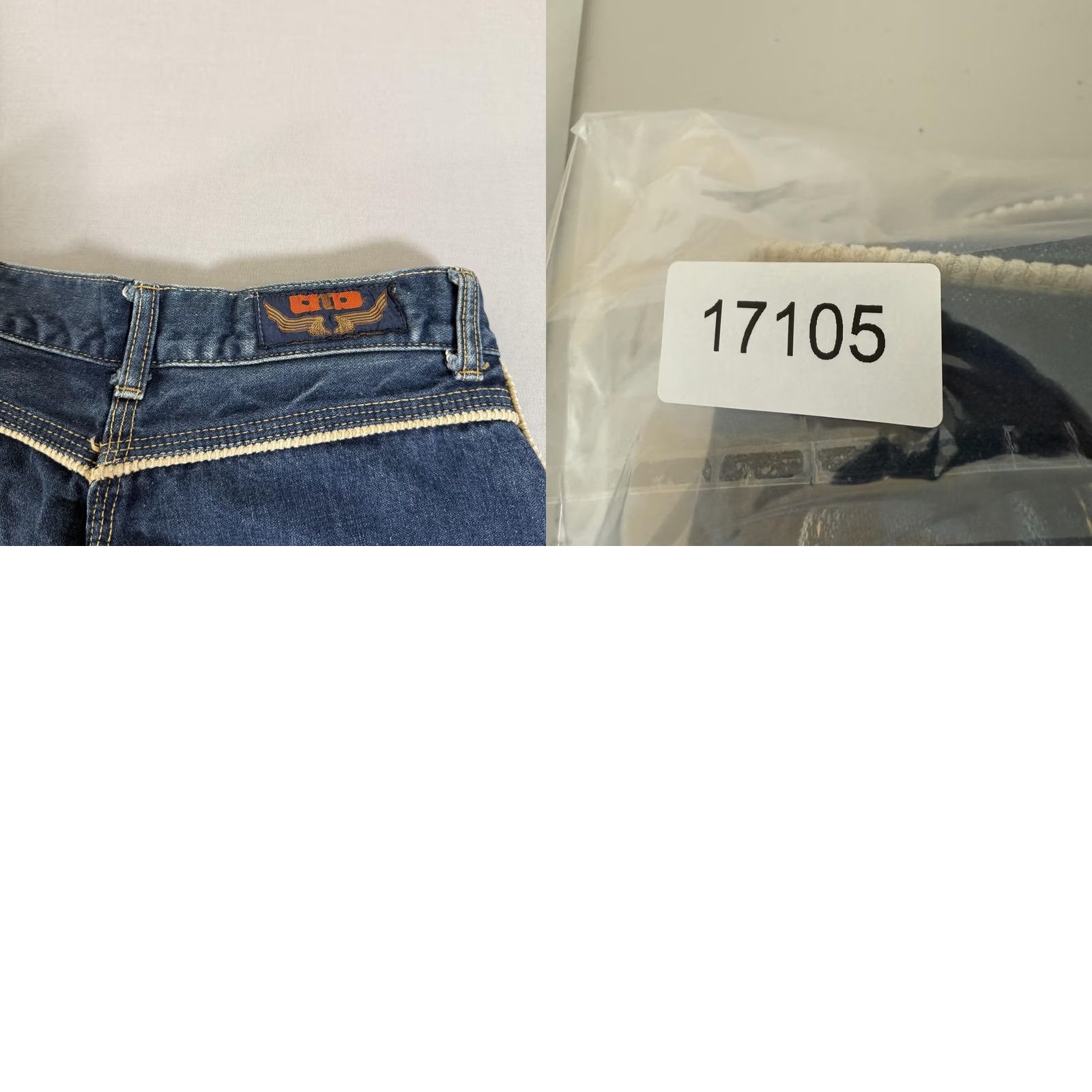 Denime VINTAGE Womens Jeans 13 Blue Bootcut Denim Pants 90s Size 34" / US 12 / IT 48 - 10 Thumbnail
