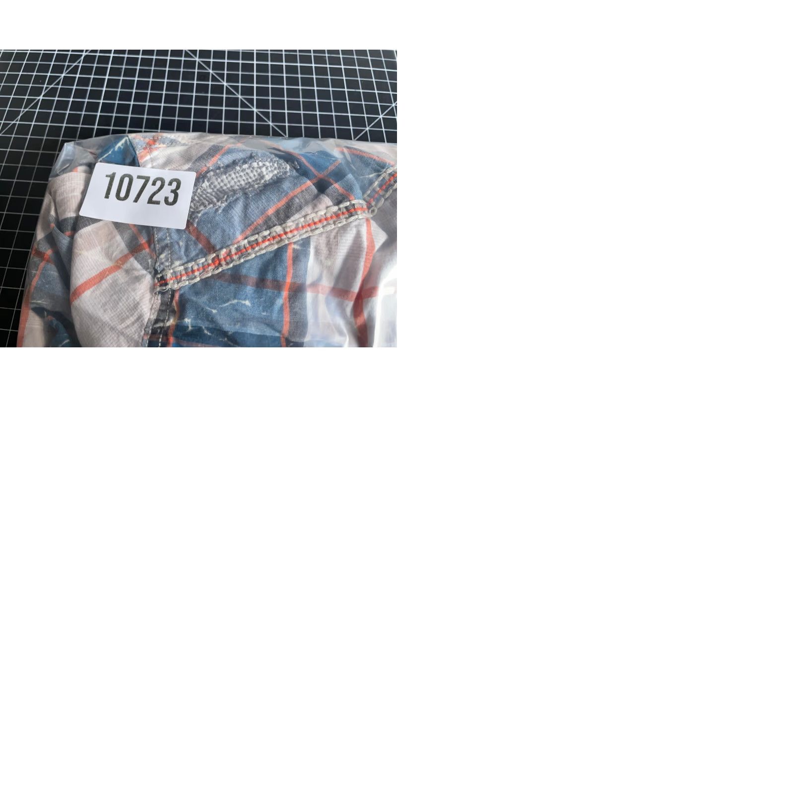 Affliction Affliction Shirt Western Plaid Long Sleeve Button-Up XL Men Blue Cotton Spandex Faux Distressing Embroideries Pearl Snap XLarge Vintage No Size US XL / EU 56 / 4 - 10 Thumbnail