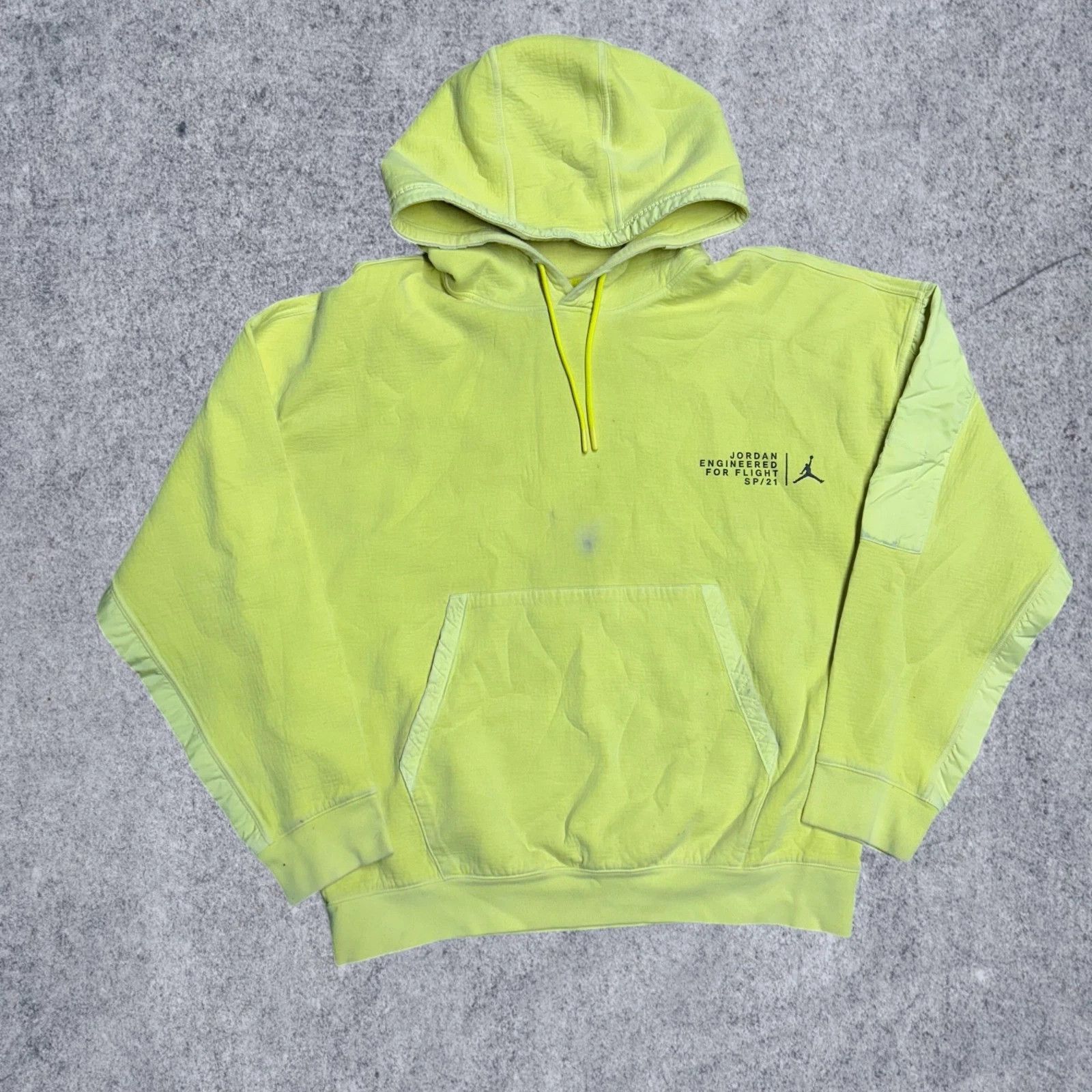 Jordan Brand Air Jordan Engineered for Flight Hoodie PreLoved Large Yello Size US L / EU 52-54 / 3 - 3 Thumbnail