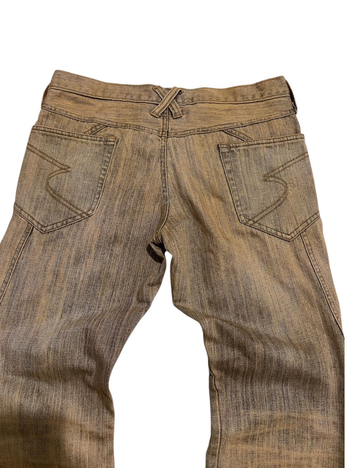 If Six Was Nine Semantic design distressed mudwash flared denim pants Size US 31 - 6 Thumbnail