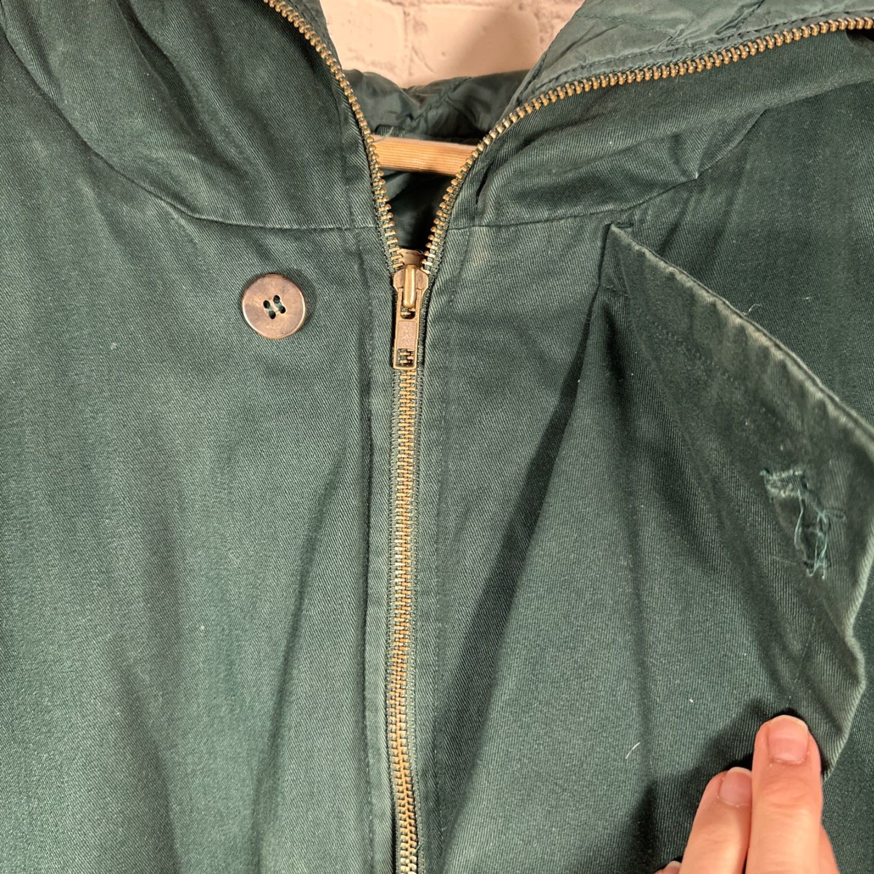 Eddie Bauer Eddie Bauer Parka Jacket Mens M Goose Down Hooded Arctic Green Cotton Canvas 90s Outdoor Casual Workwear Hiking Skiing Walking Size US M / EU 48-50 / 2 - 4 Thumbnail