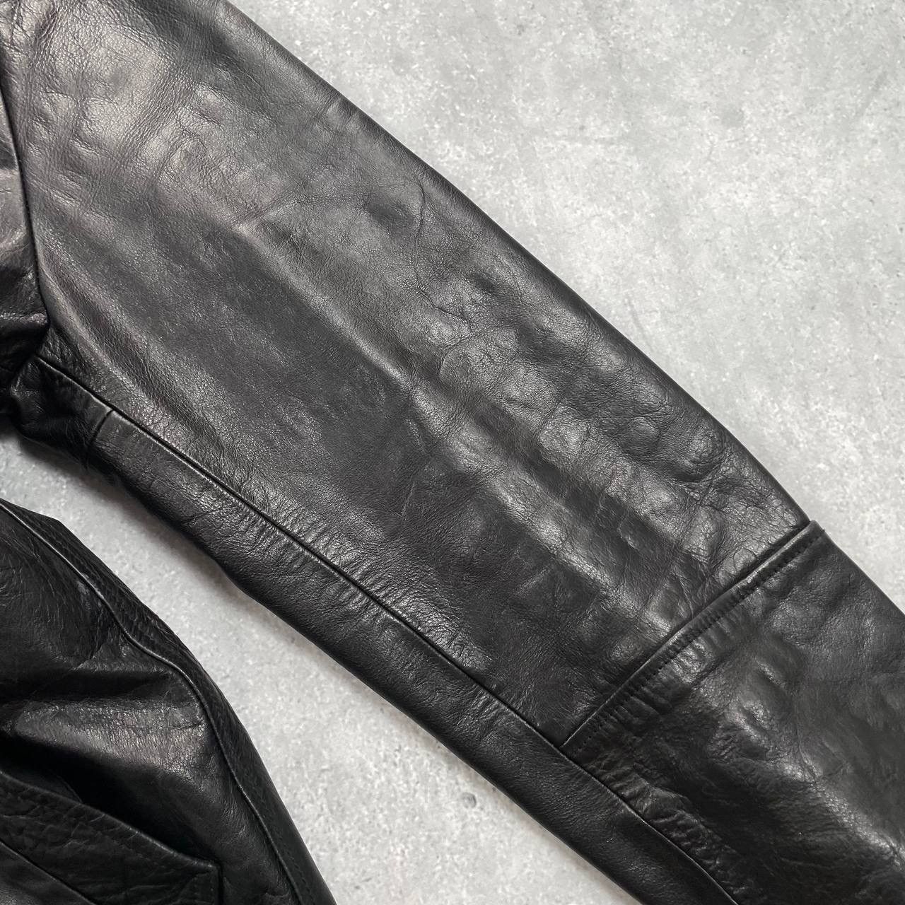 Kenzo Vintage Kenzo Homme Mid-Length Calf Leather Jacket Black L Size US L / EU 52-54 / 3 - 17 Thumbnail