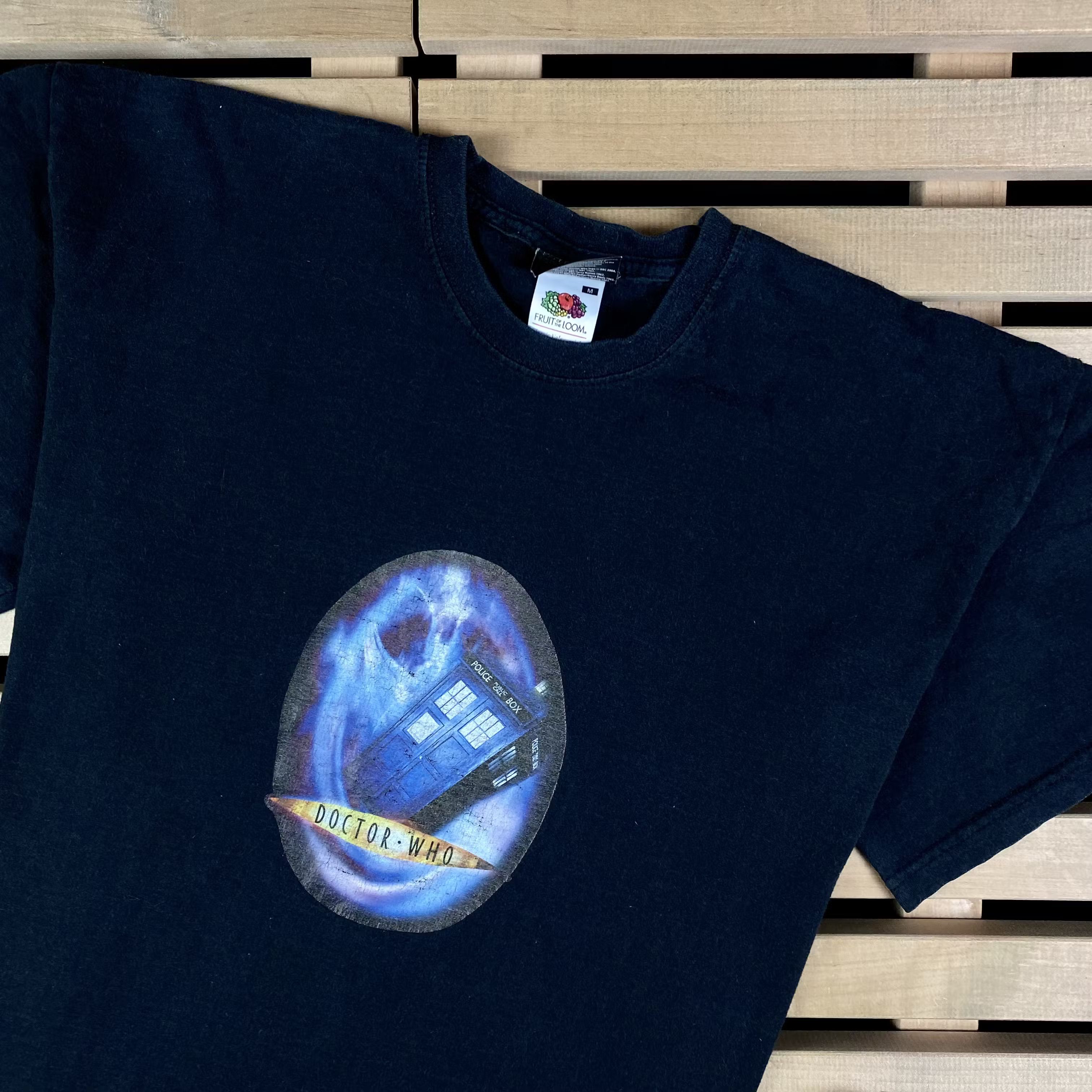 Vintage Mens Vintage T Shirt Doctor Who Size M Size US M / EU 48-50 / 2 - 2 Thumbnail