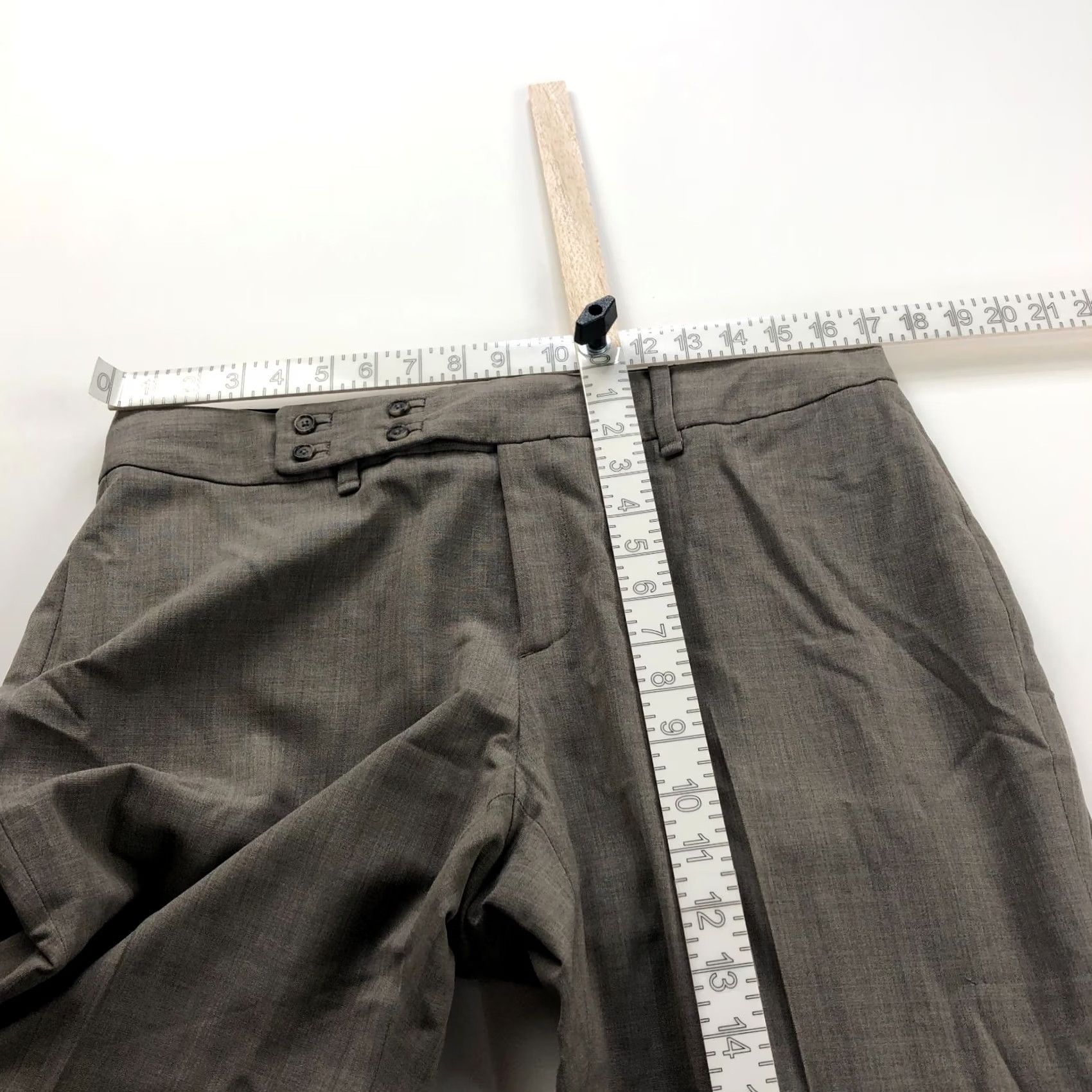Banana Republic Banana Republic Jackson Fit 12 Mid Rise Wool Dress Pants Gray Dress Pants Womens Size 34" / US 12 / IT 48 - 5 Thumbnail